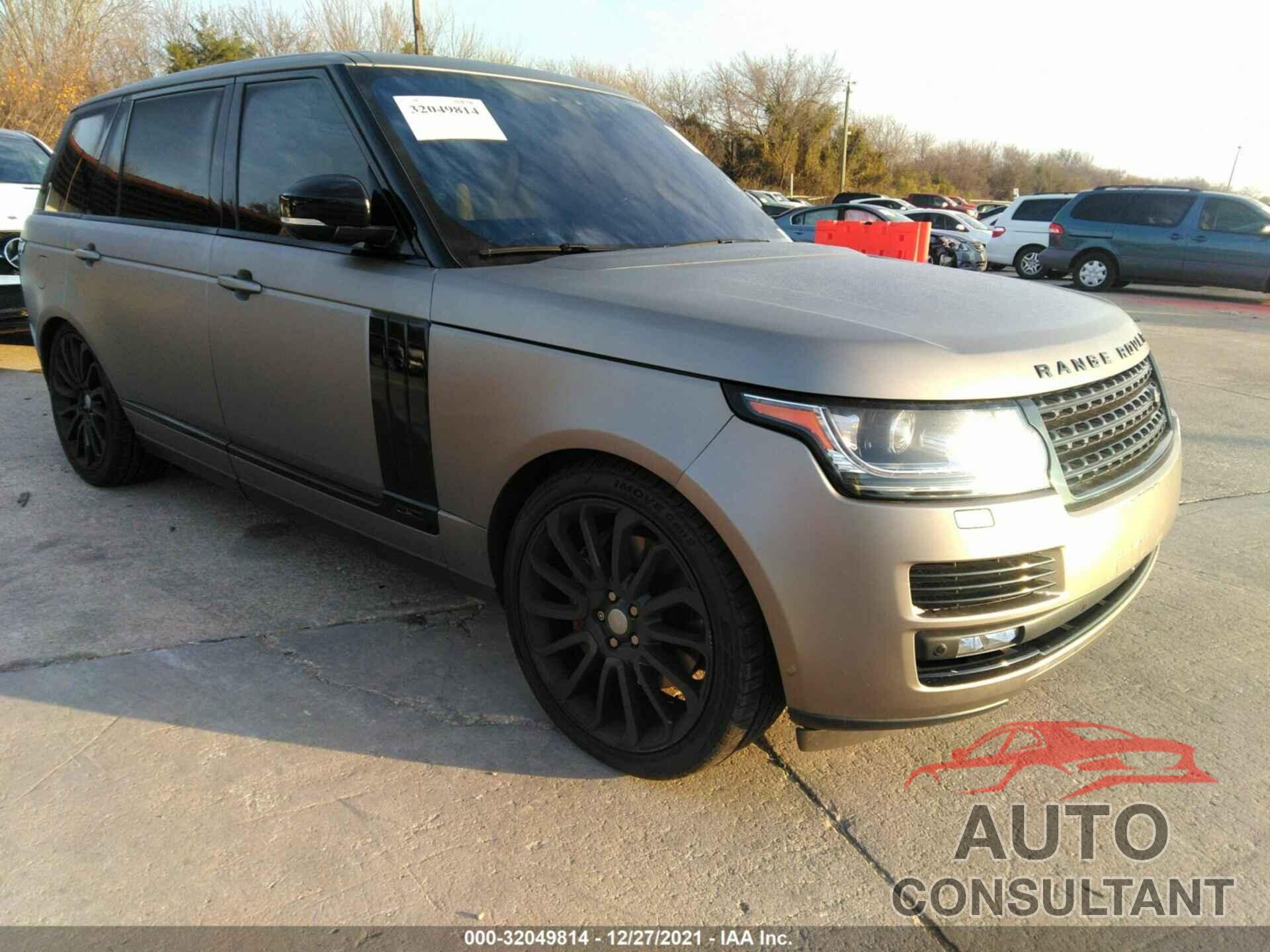 LAND ROVER RANGE ROVER 2017 - SALGS5FE9HA326600
