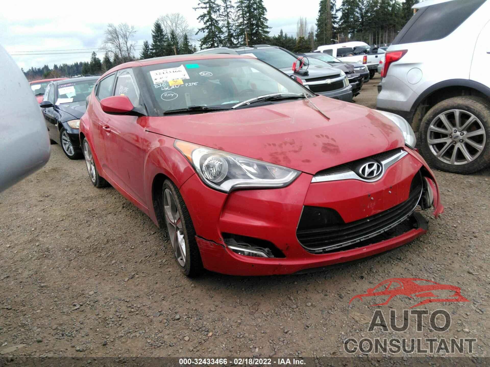 HYUNDAI VELOSTER 2016 - KMHTC6AD0GU248370