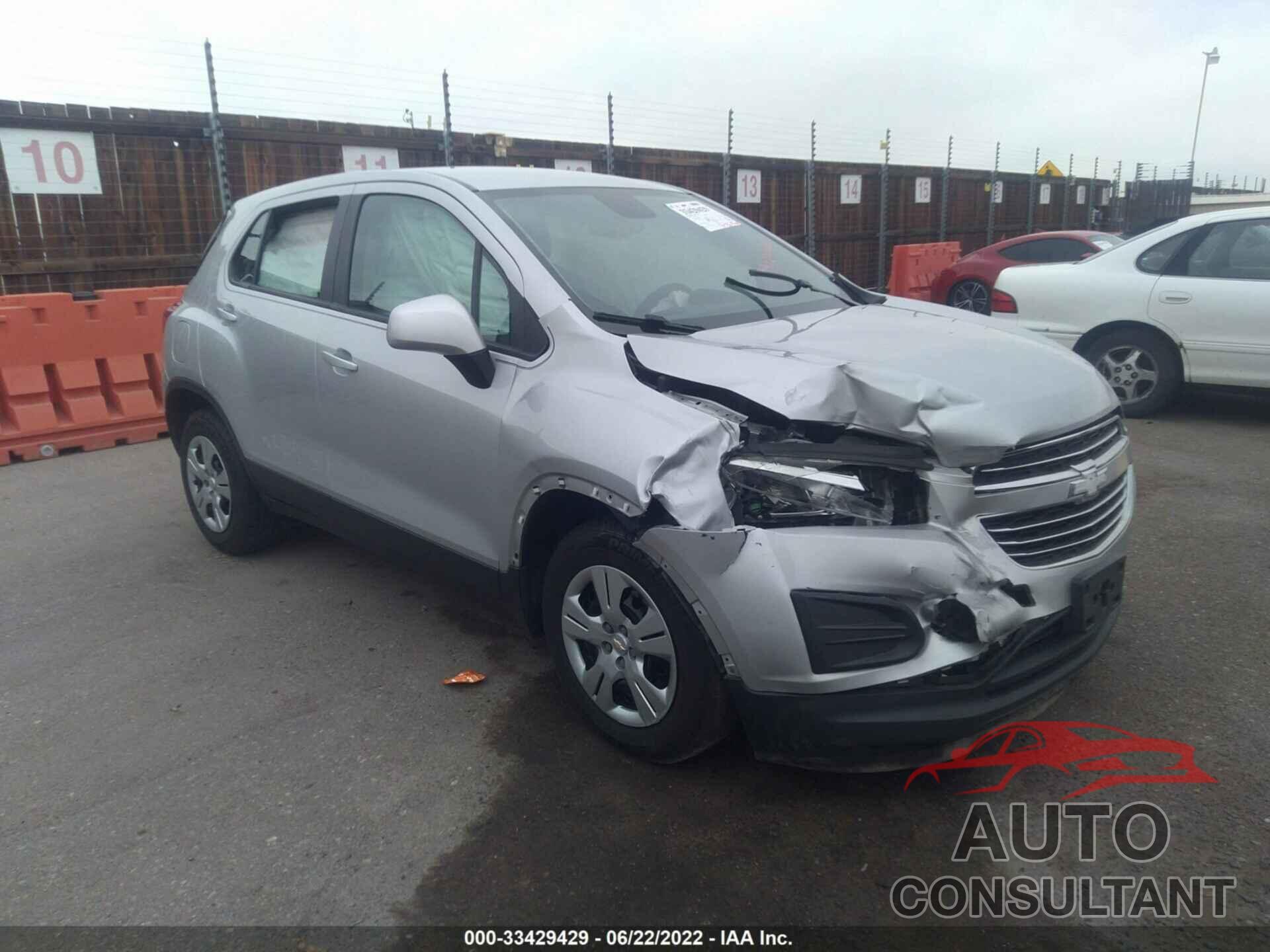 CHEVROLET TRAX 2016 - 3GNCJKSB4GL260183