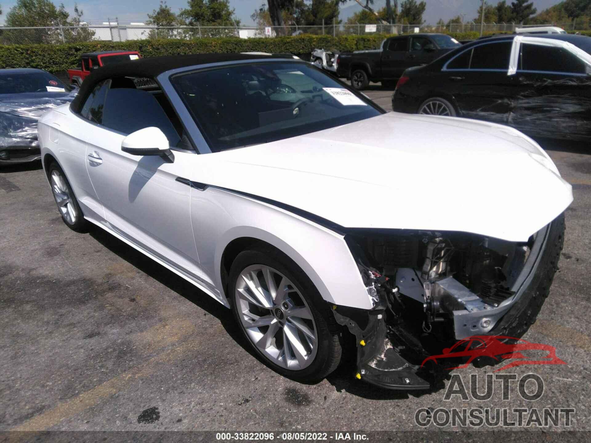 AUDI A5 CABRIOLET 2022 - WAUWAGF53NN005512