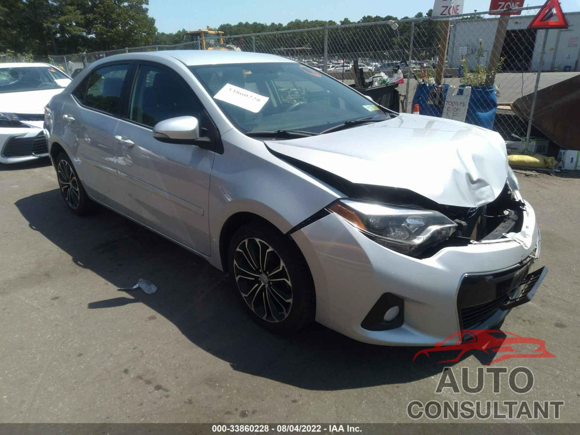 TOYOTA COROLLA 2016 - 2T1BURHE4GC742564