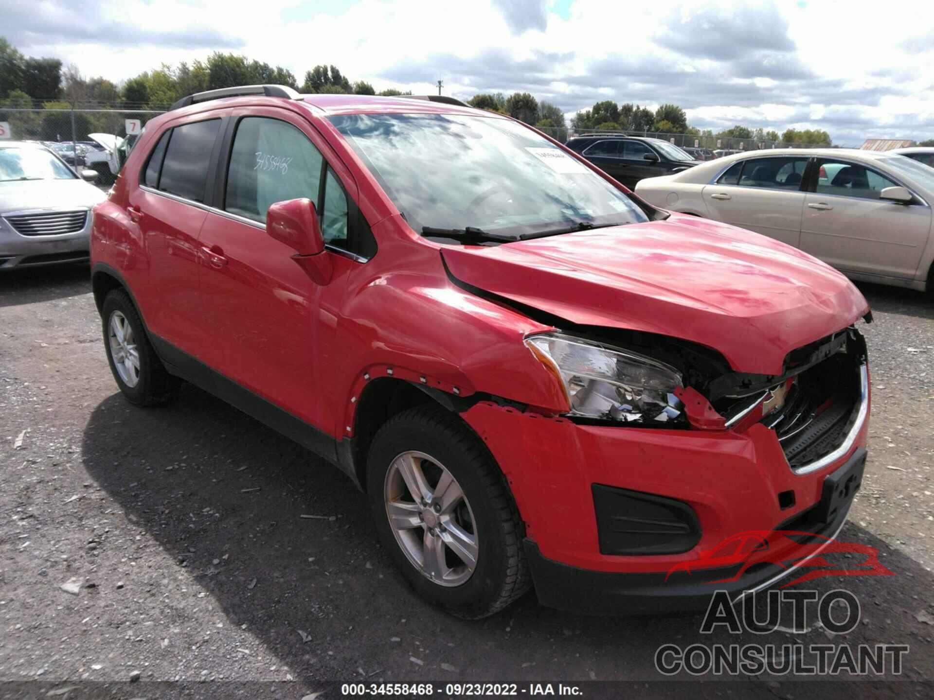 CHEVROLET TRAX 2016 - 3GNCJPSB1GL186959