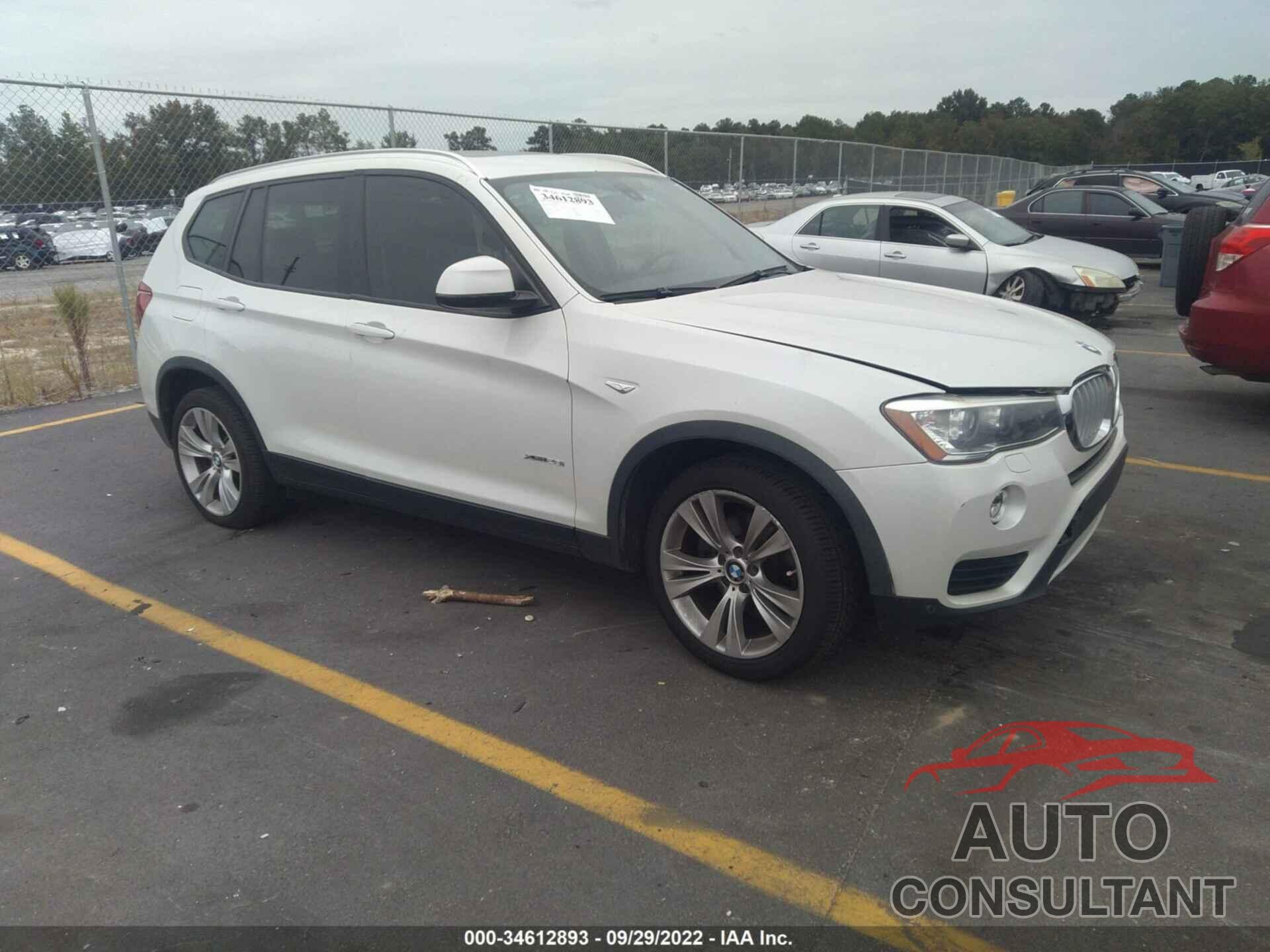 BMW X3 2016 - 5UXWX9C58G0D73977