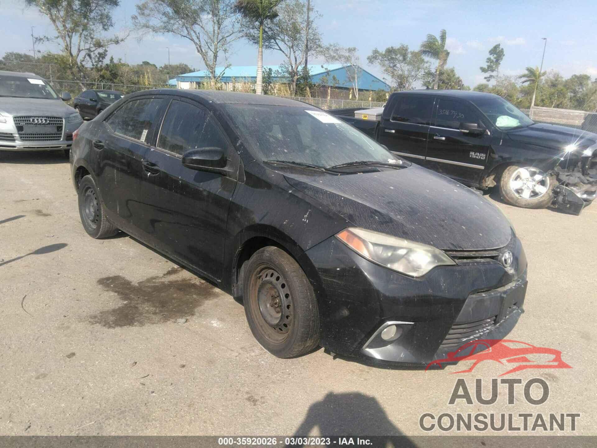 TOYOTA COROLLA 2015 - 5YFBURHE8FP289760