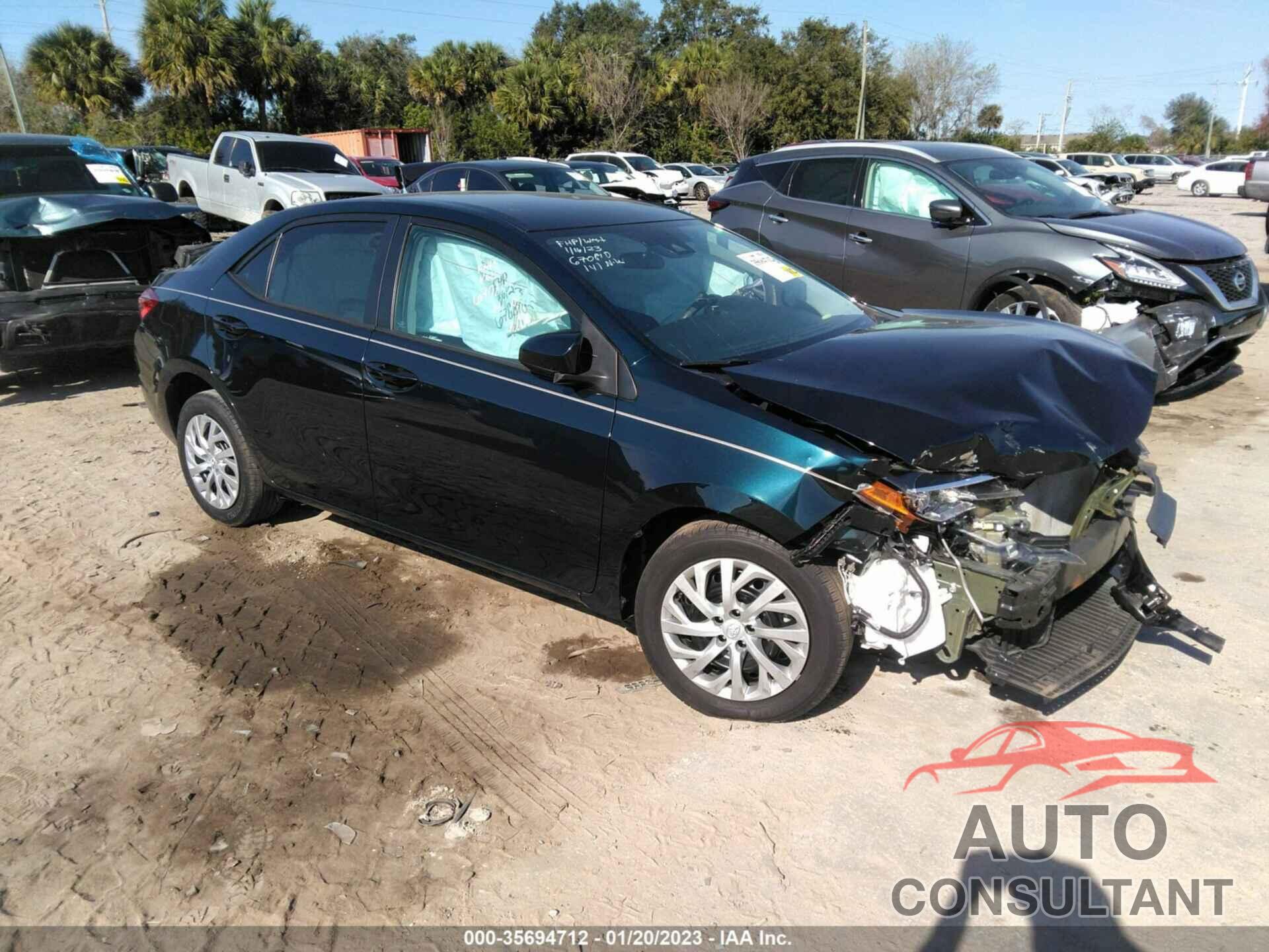 TOYOTA COROLLA 2019 - 5YFBURHE3KP910171