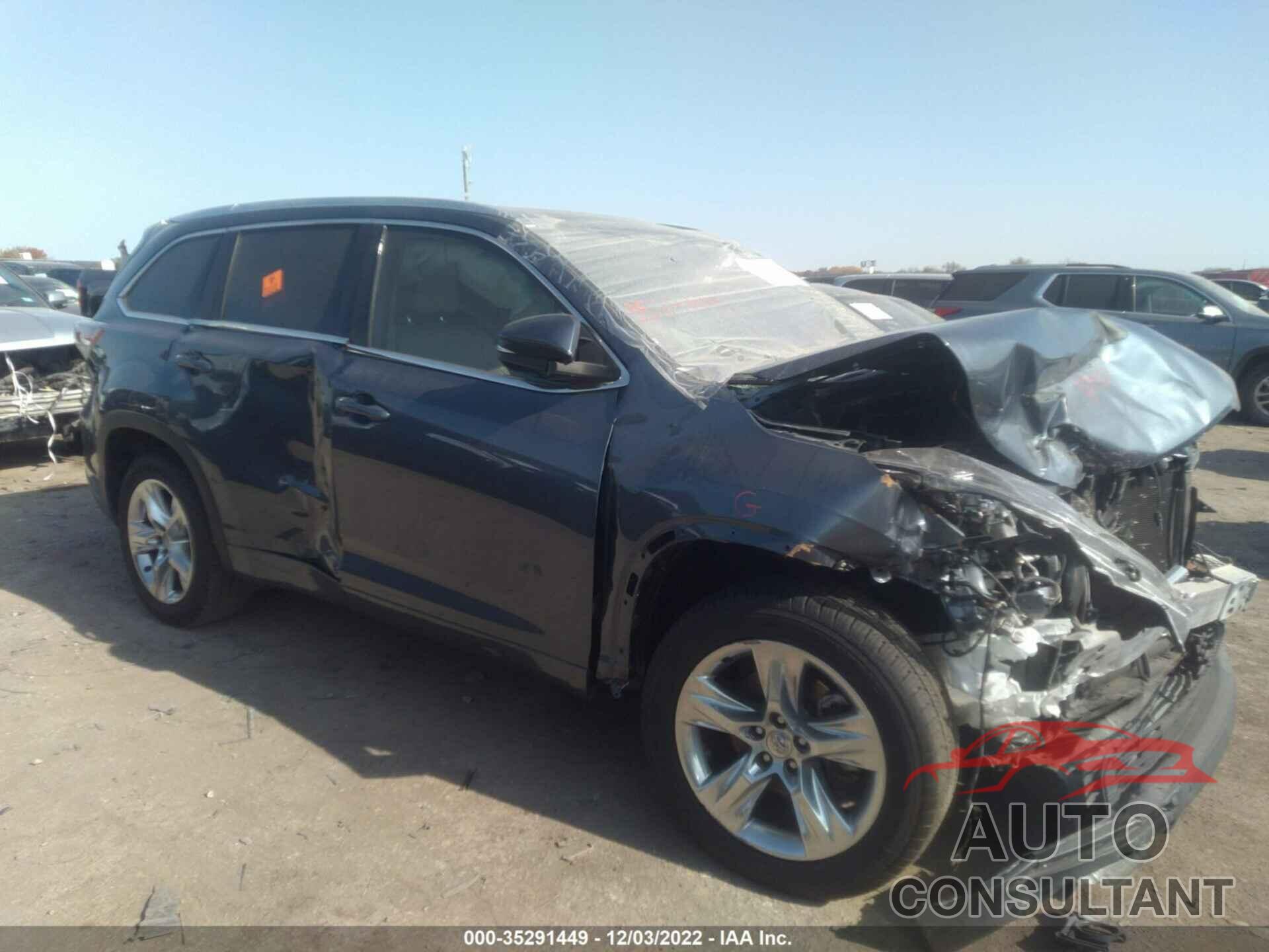 TOYOTA HIGHLANDER 2015 - 5TDYKRFH2FS050872