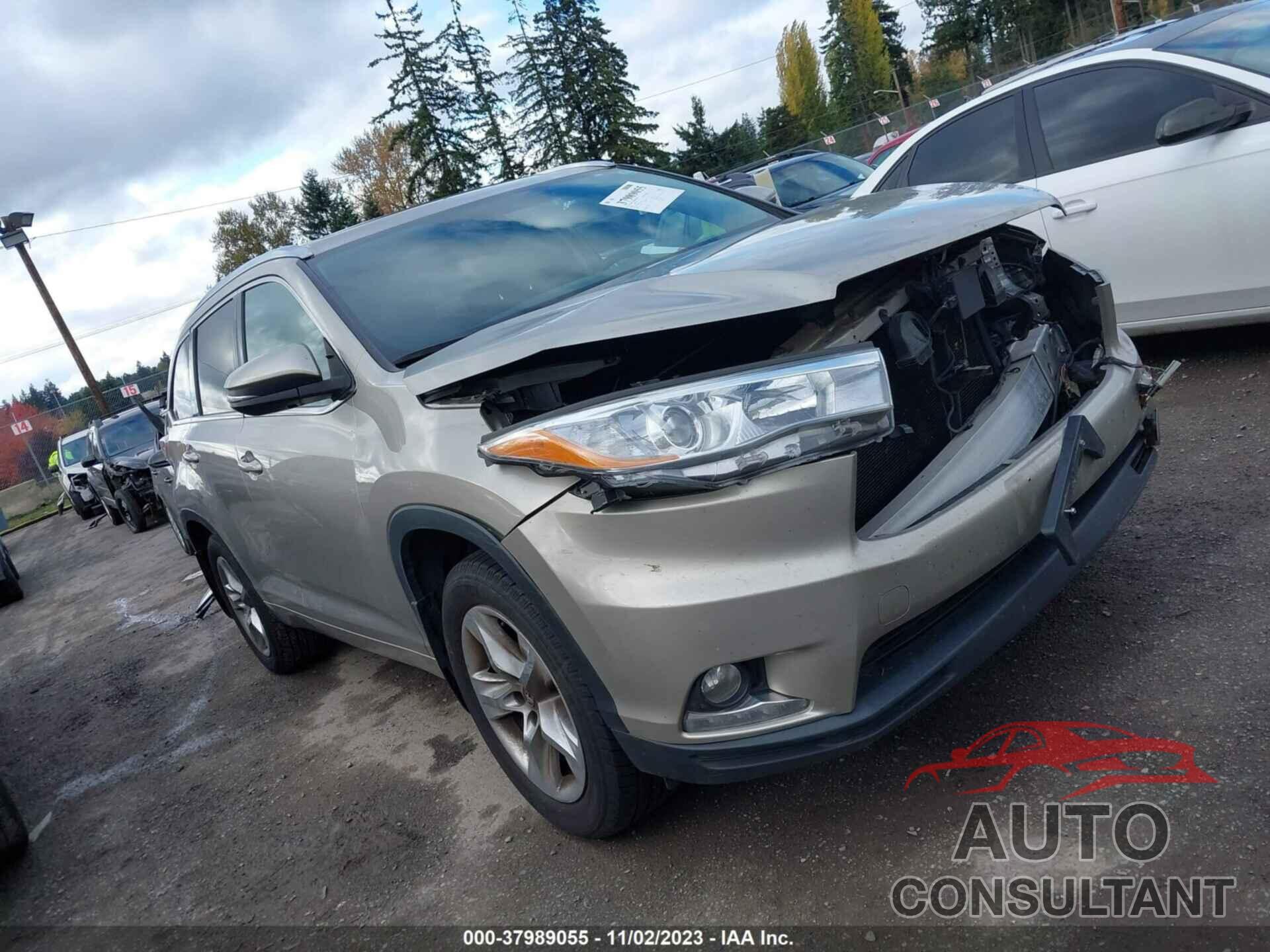 TOYOTA HIGHLANDER 2016 - 5TDDKRFH9GS288864