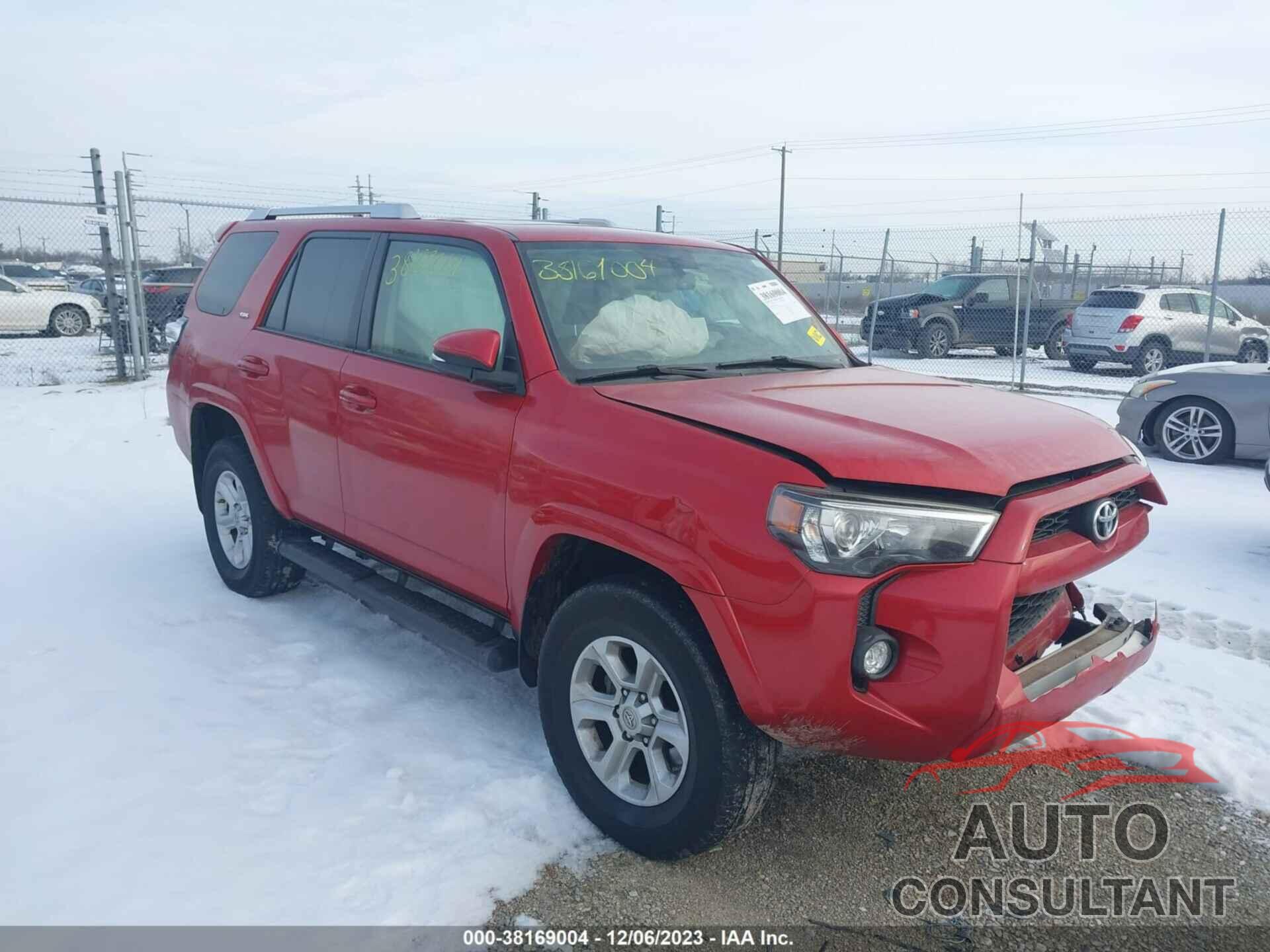 TOYOTA 4RUNNER 2016 - JTEBU5JR1G5390395