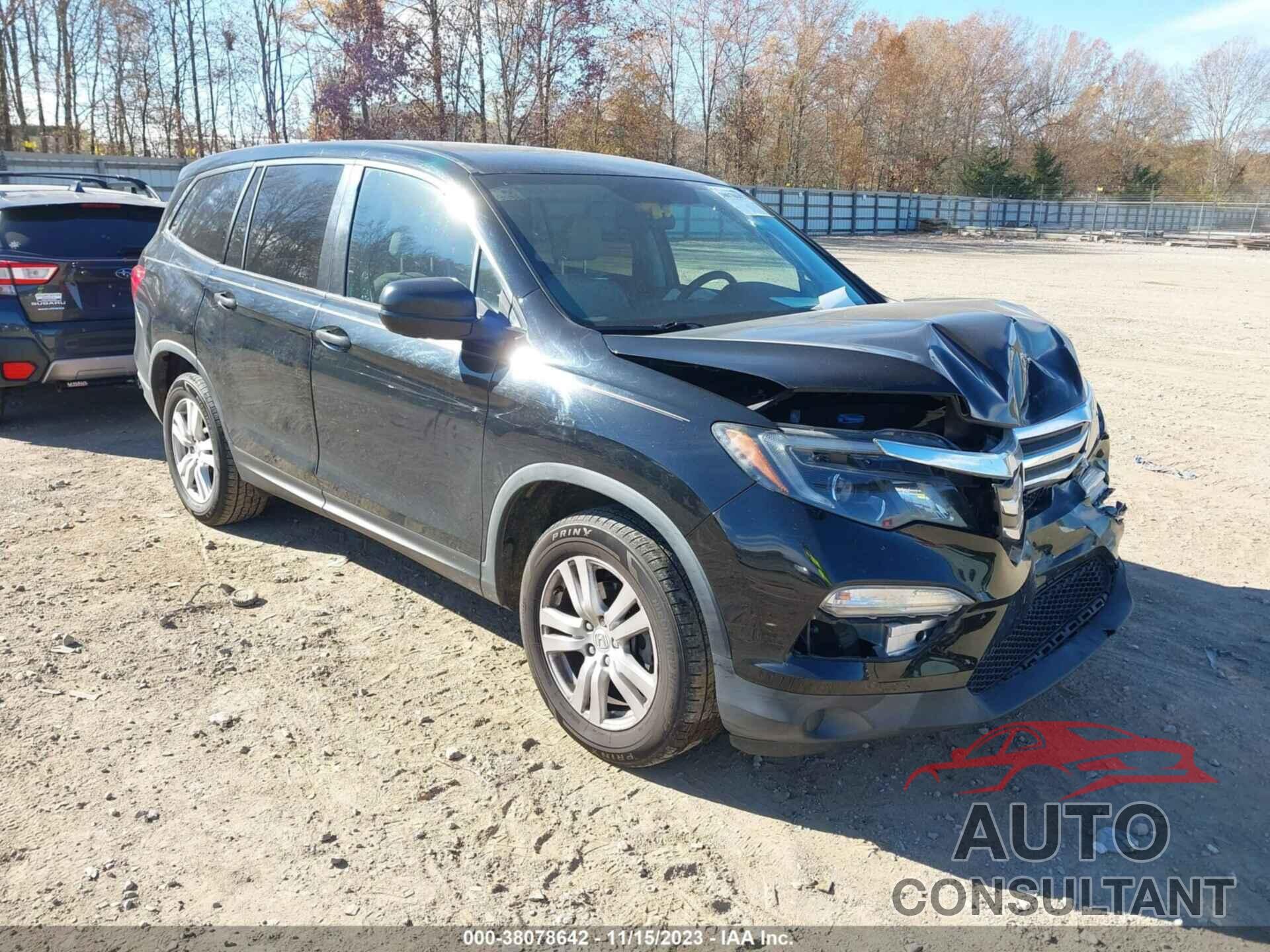 HONDA PILOT 2017 - 5FNYF5H10HB006535