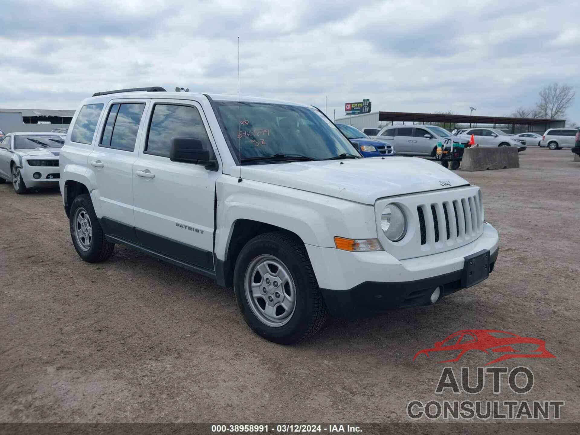 JEEP PATRIOT 2016 - 1C4NJPBBXGD576692