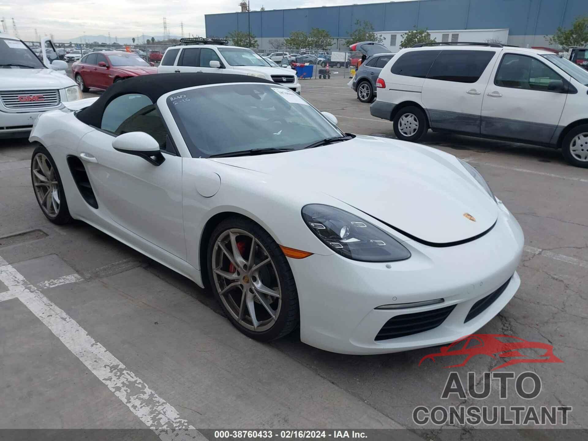 PORSCHE 718 BOXSTER 2022 - WP0CB2A8XNS221074