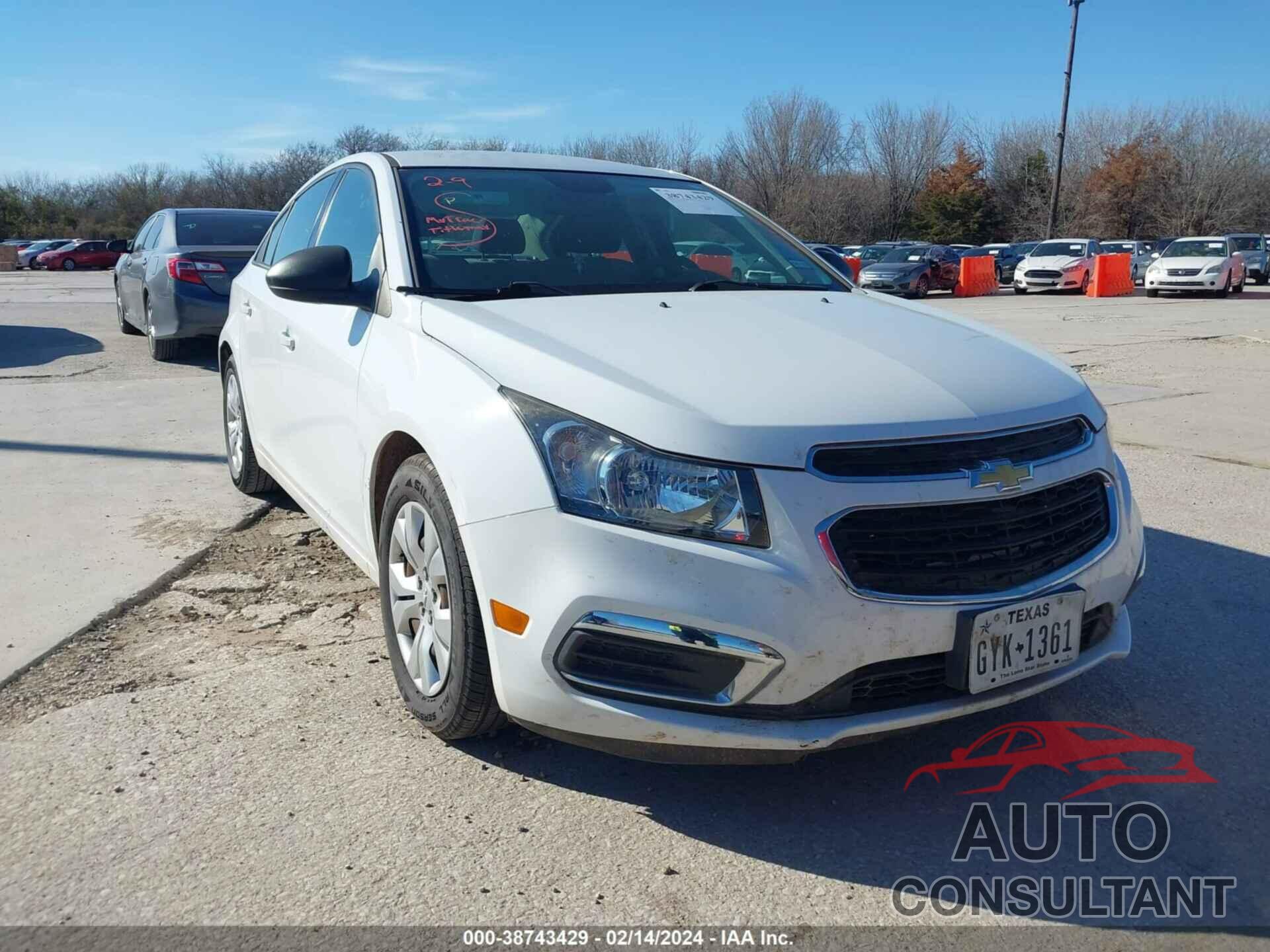 CHEVROLET CRUZE LIMITED 2016 - 1G1PC5SH8G7212676