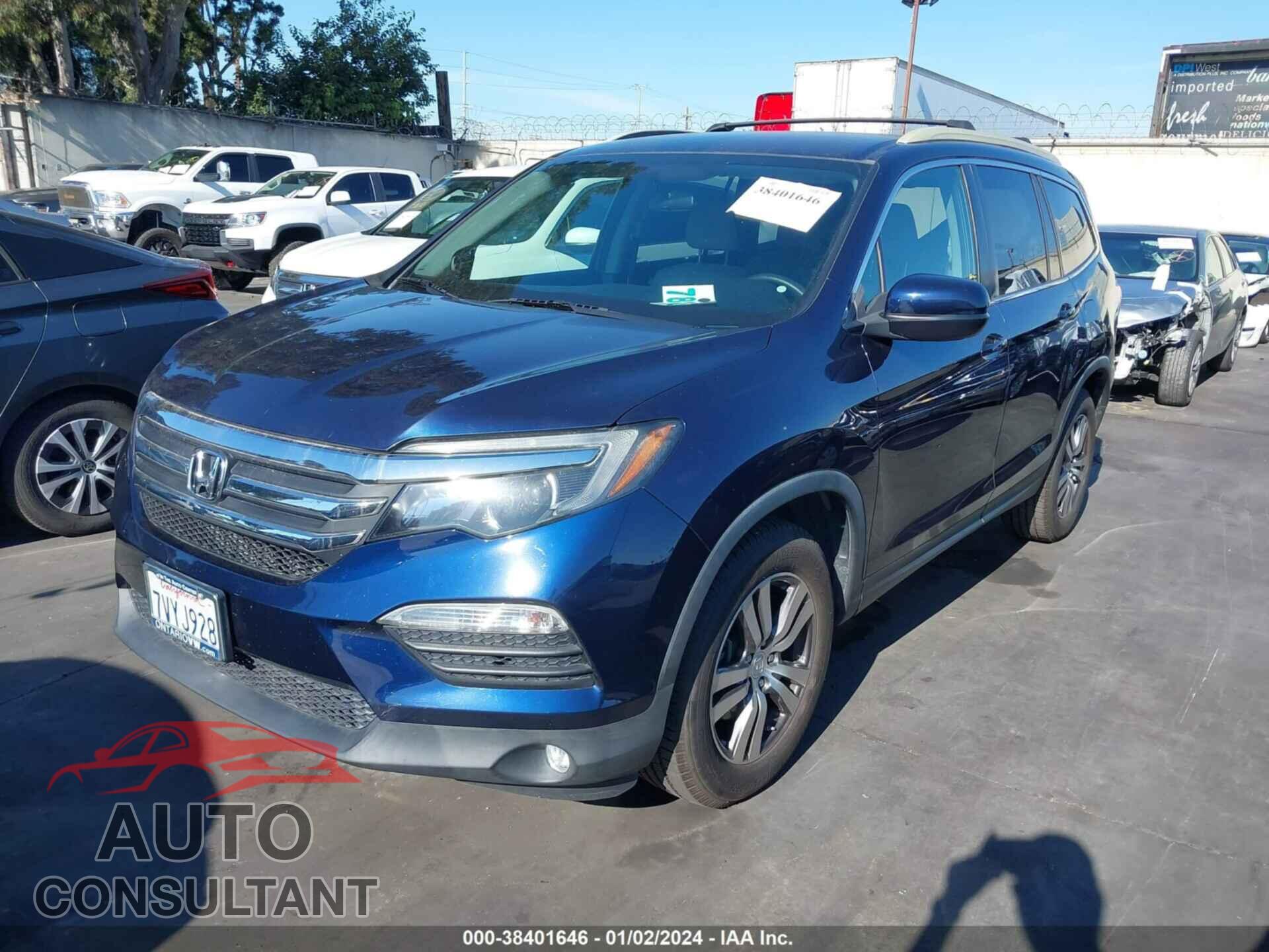 HONDA PILOT 2017 - 5FNYF5H37HB001074