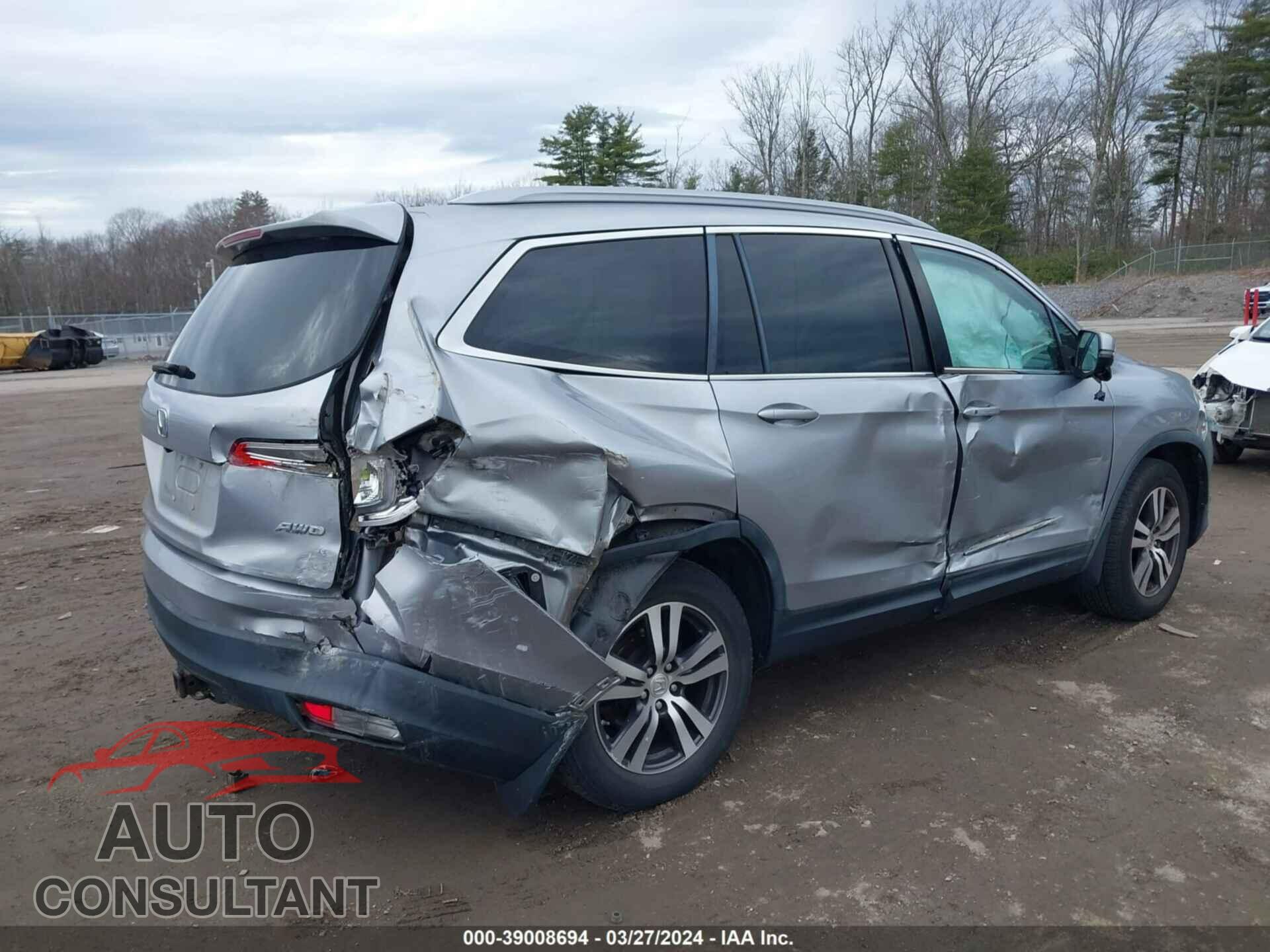 HONDA PILOT 2016 - 5FNYF6H57GB016017