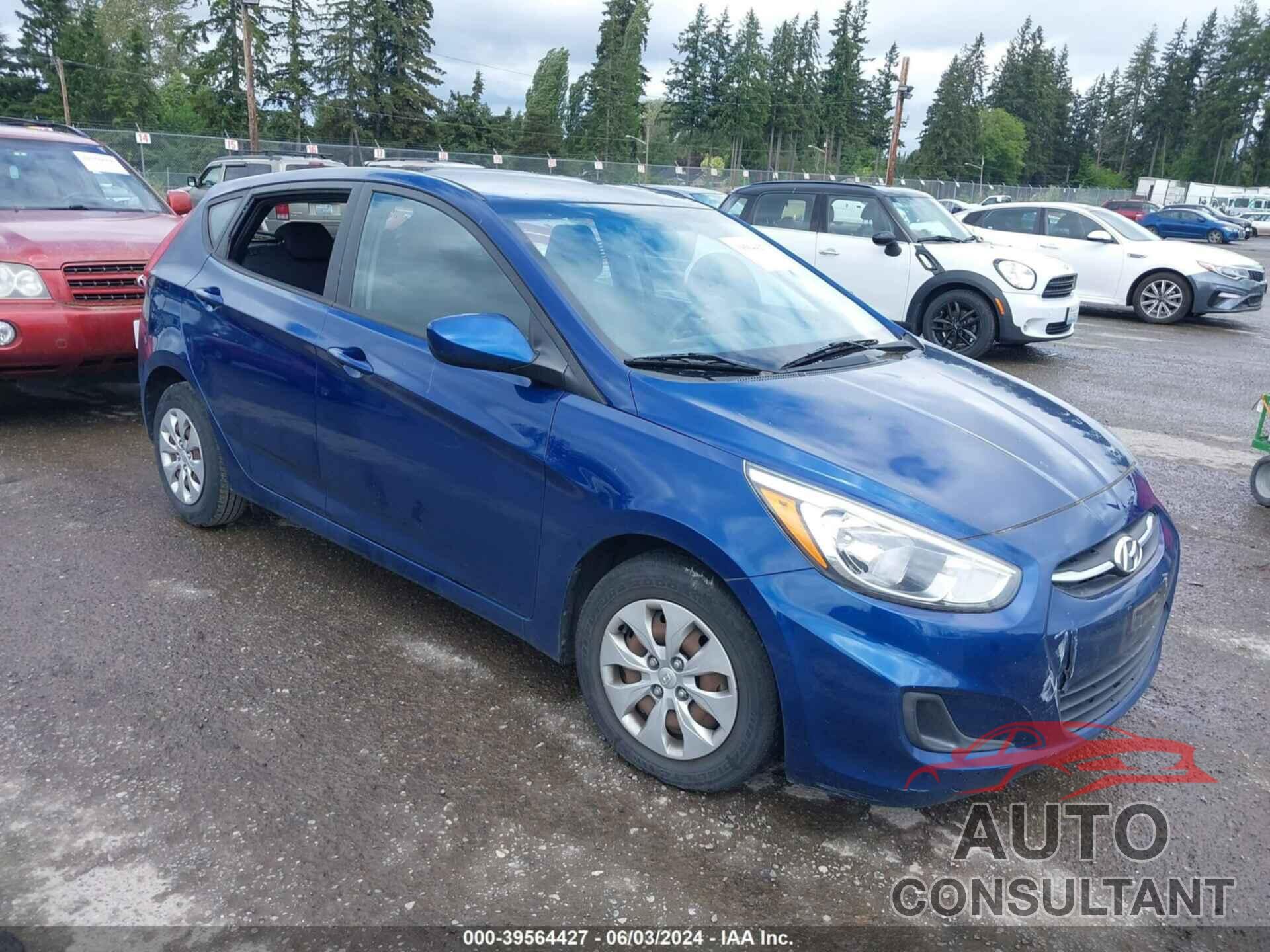 HYUNDAI ACCENT 2016 - KMHCT5AE9GU237984