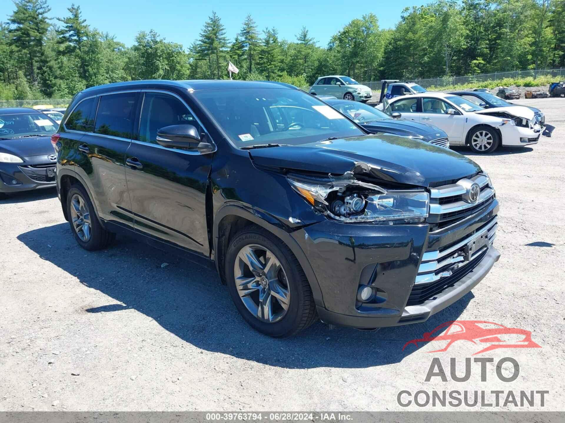 TOYOTA HIGHLANDER 2017 - 5TDDZRFH5HS423528