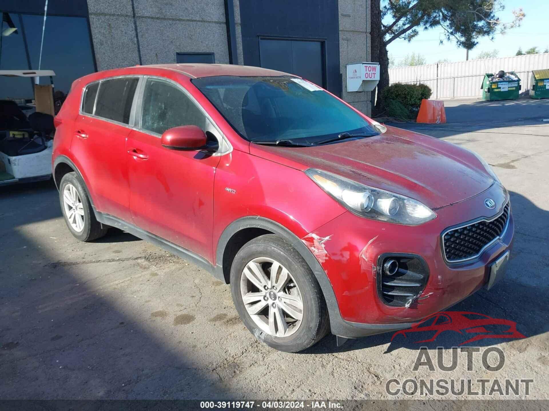 KIA SPORTAGE 2017 - KNDPMCACXH7164985