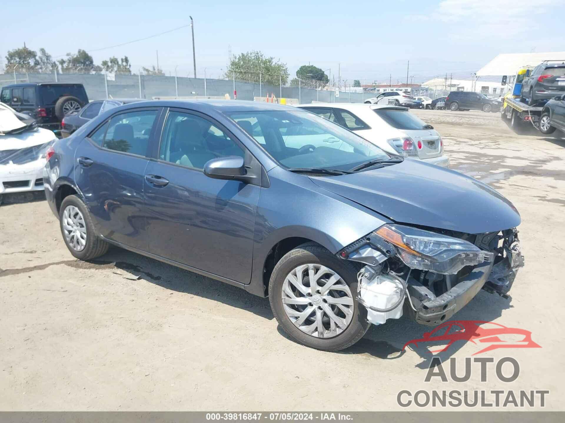 TOYOTA COROLLA 2017 - 2T1BURHEXHC951597