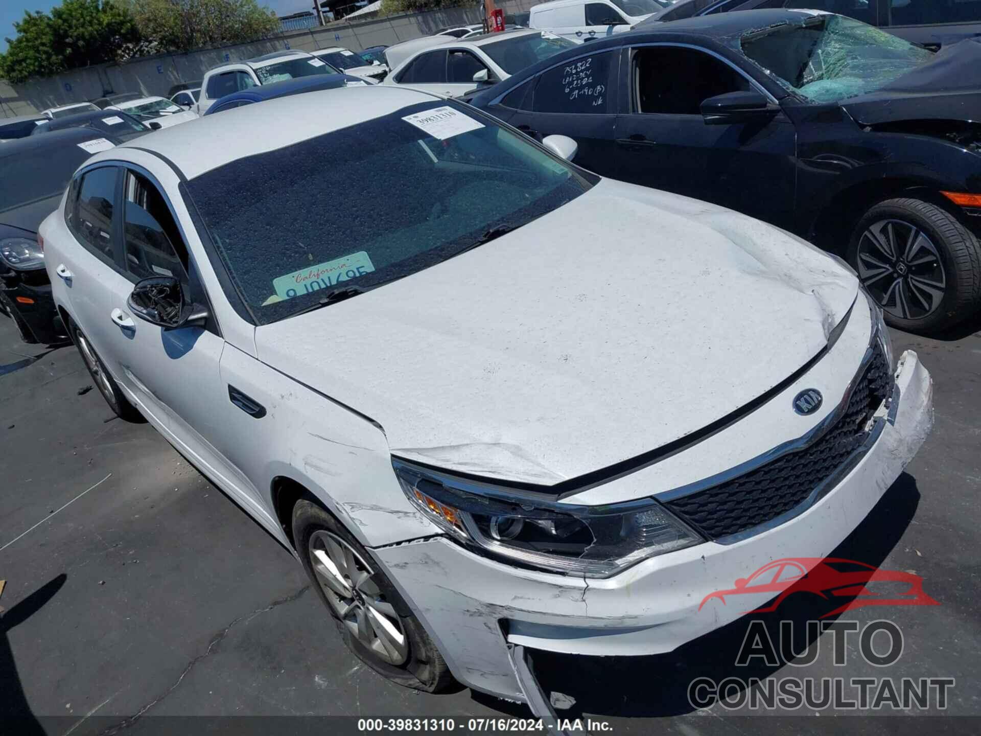 KIA OPTIMA 2018 - 5XXGT4L38JG243879