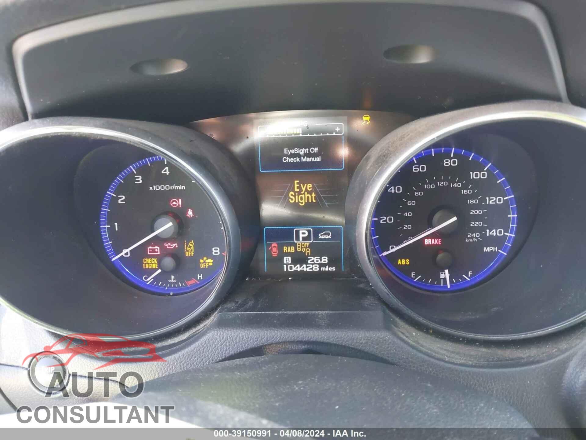 SUBARU OUTBACK 2017 - 4S4BSANC9H3355959