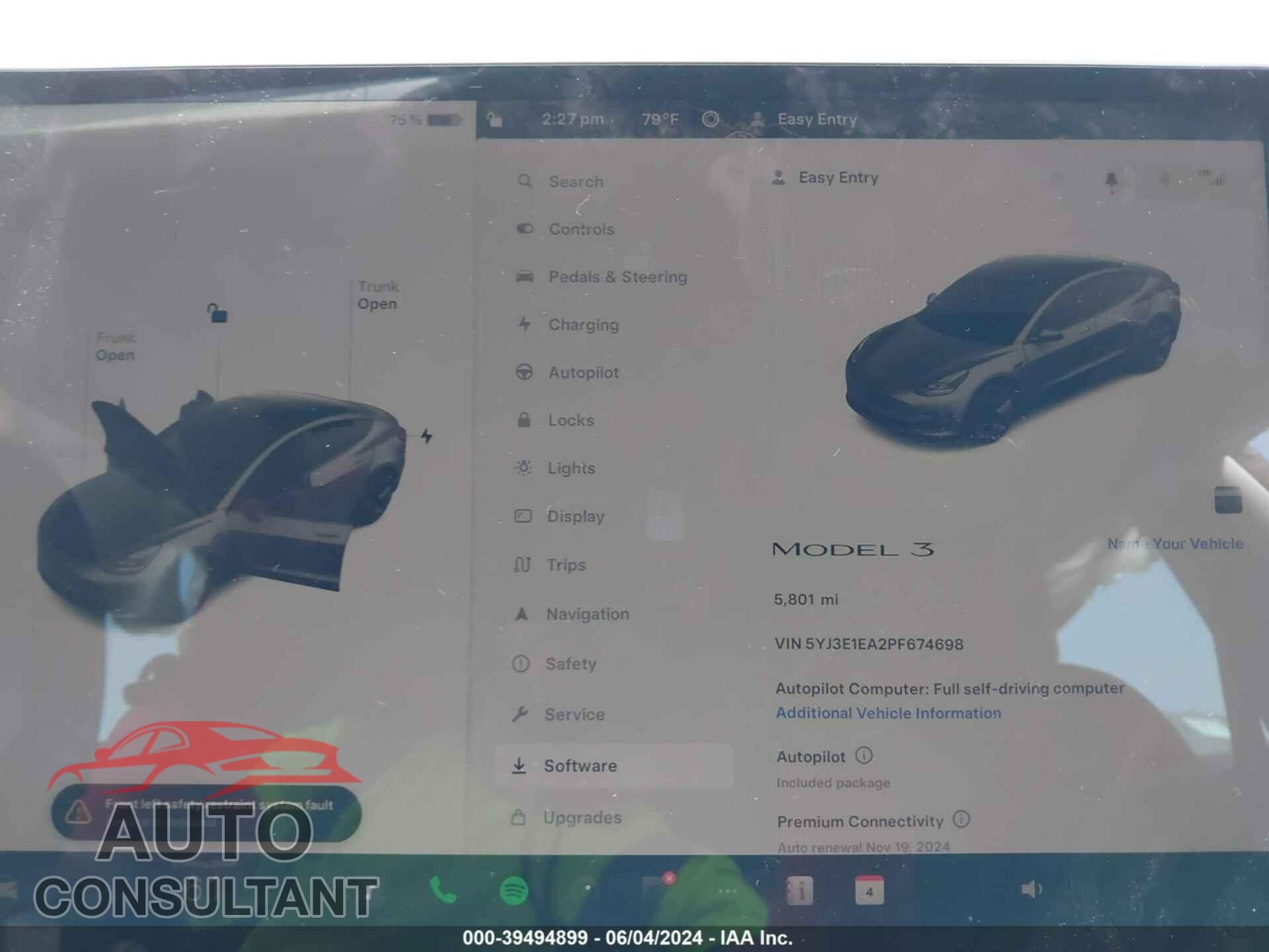 TESLA MODEL 3 2023 - 5YJ3E1EA2PF674698