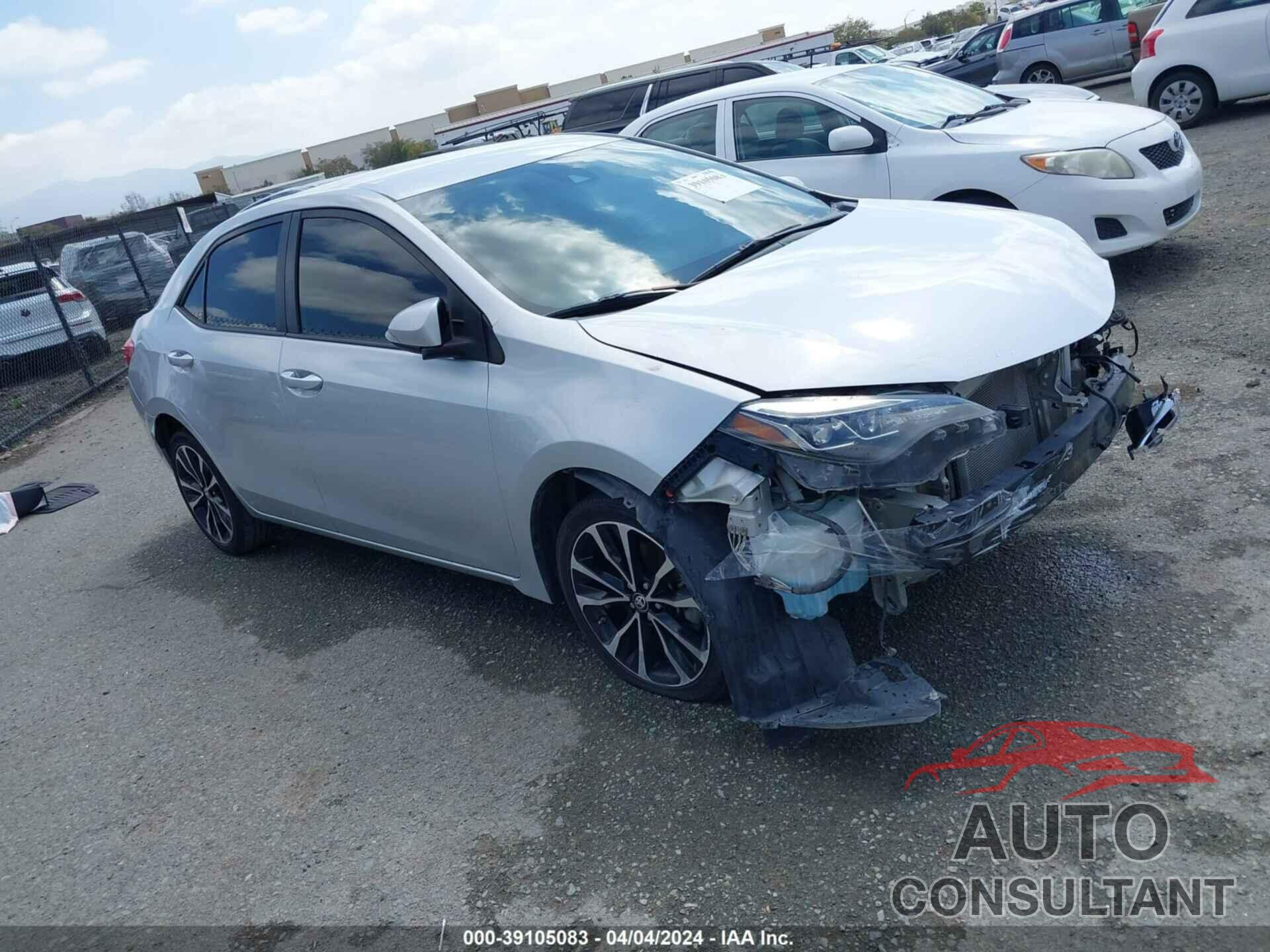 TOYOTA COROLLA 2019 - 5YFBURHE1KP867255