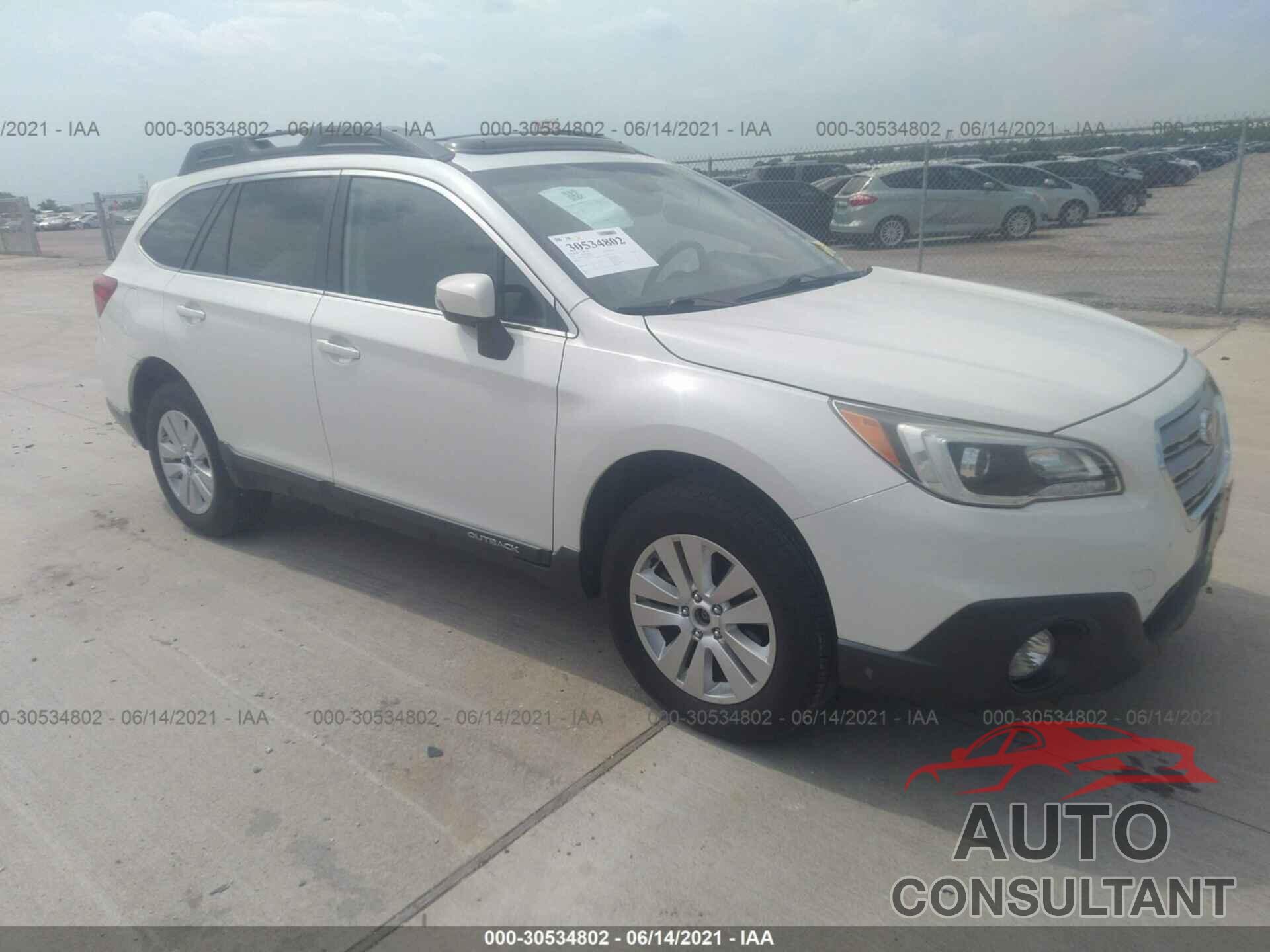 SUBARU OUTBACK 2017 - 4S4BSAHC9H3247157