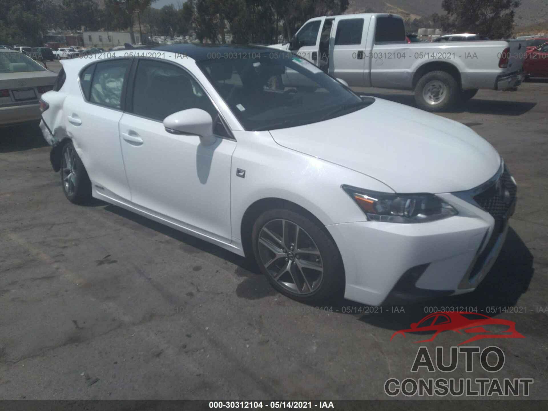 LEXUS CT 200H 2016 - JTHKD5BH8G2255165