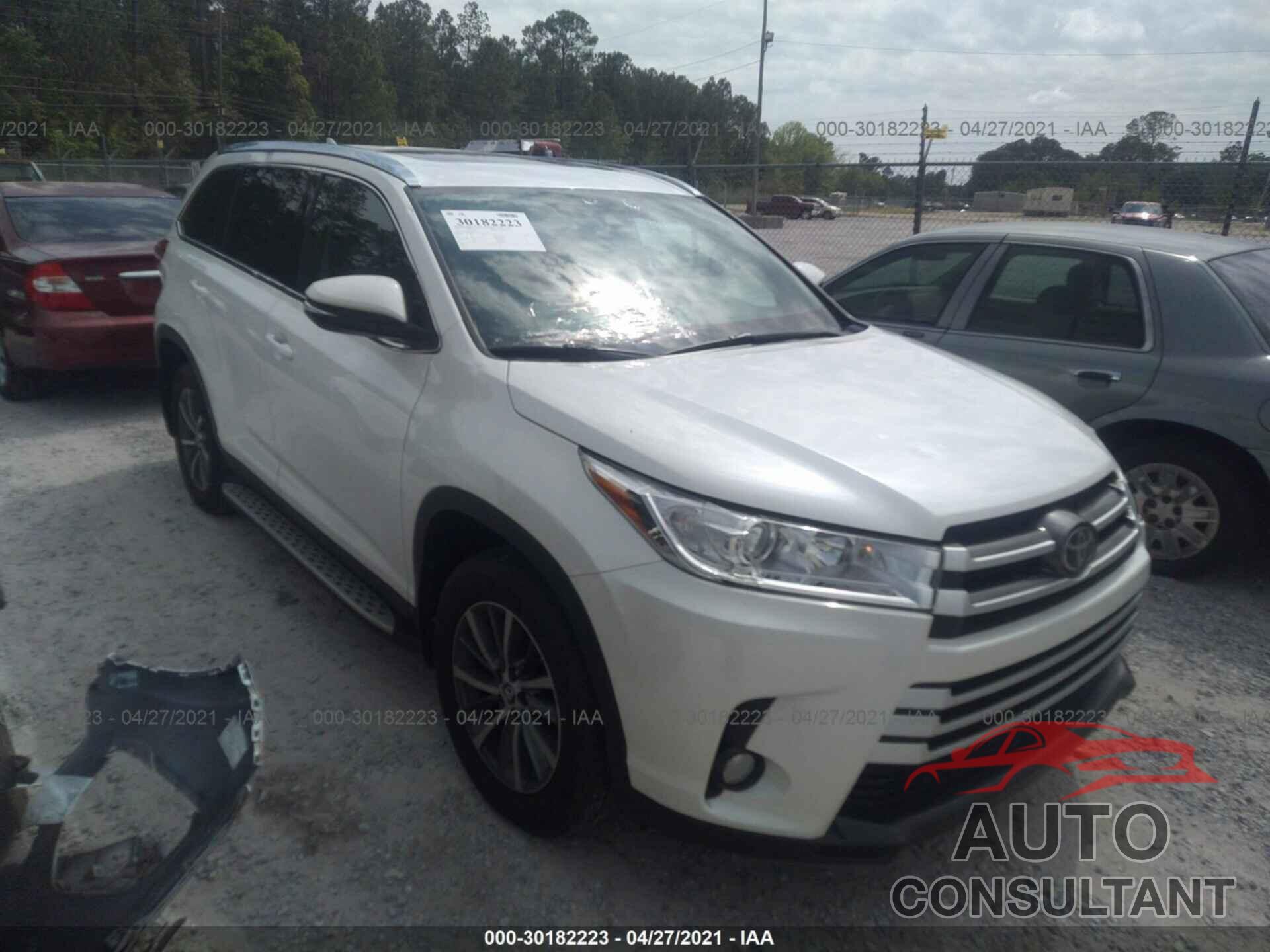 TOYOTA HIGHLANDER 2019 - 5TDKZRFH5KS331558