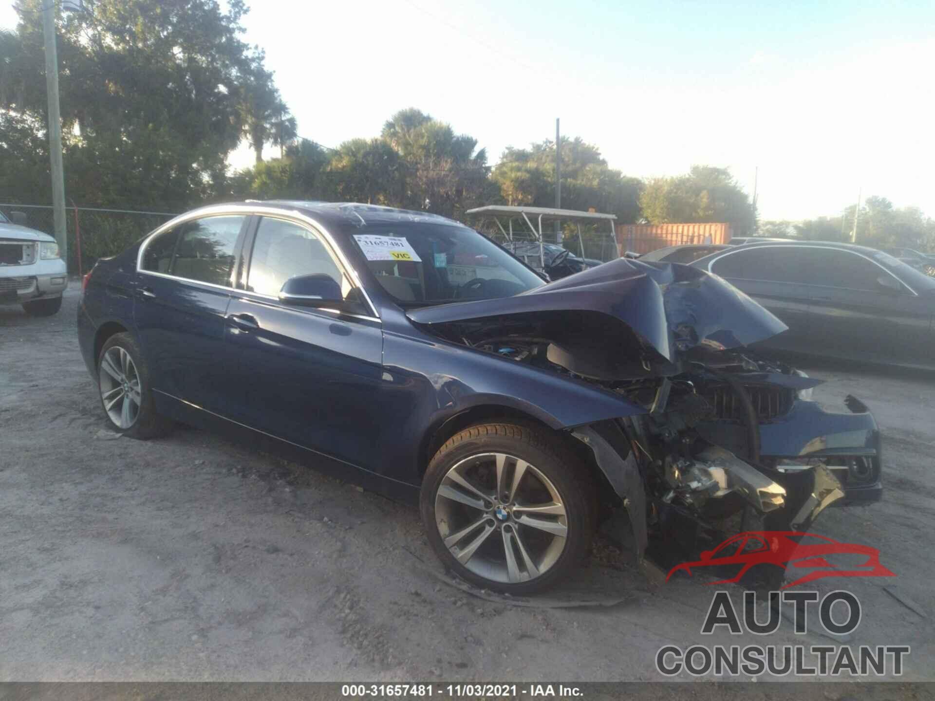 BMW 3 SERIES 2017 - WBA8D9G33HNU65203