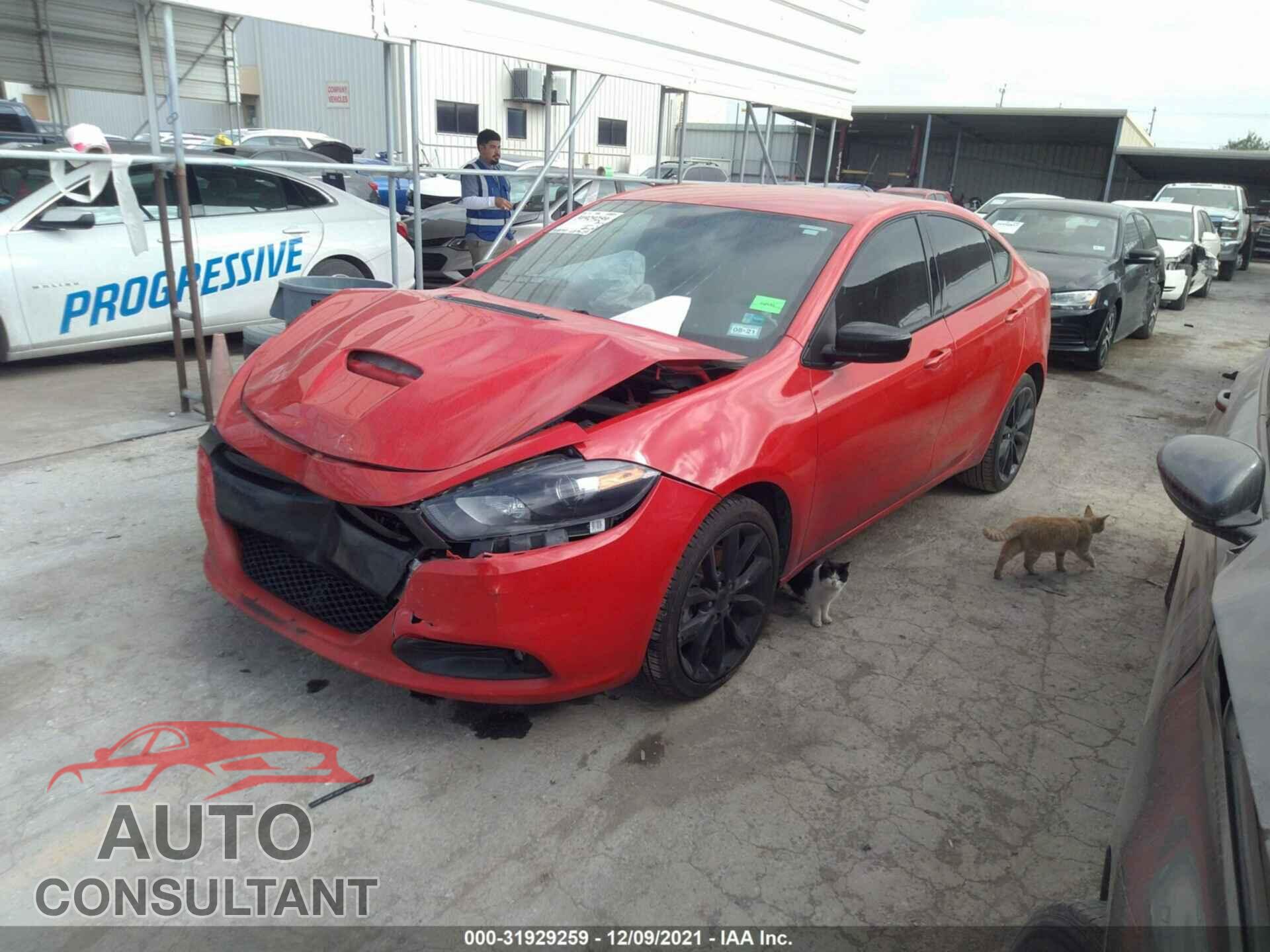 DODGE DART 2016 - 1C3CDFBB2GD762479