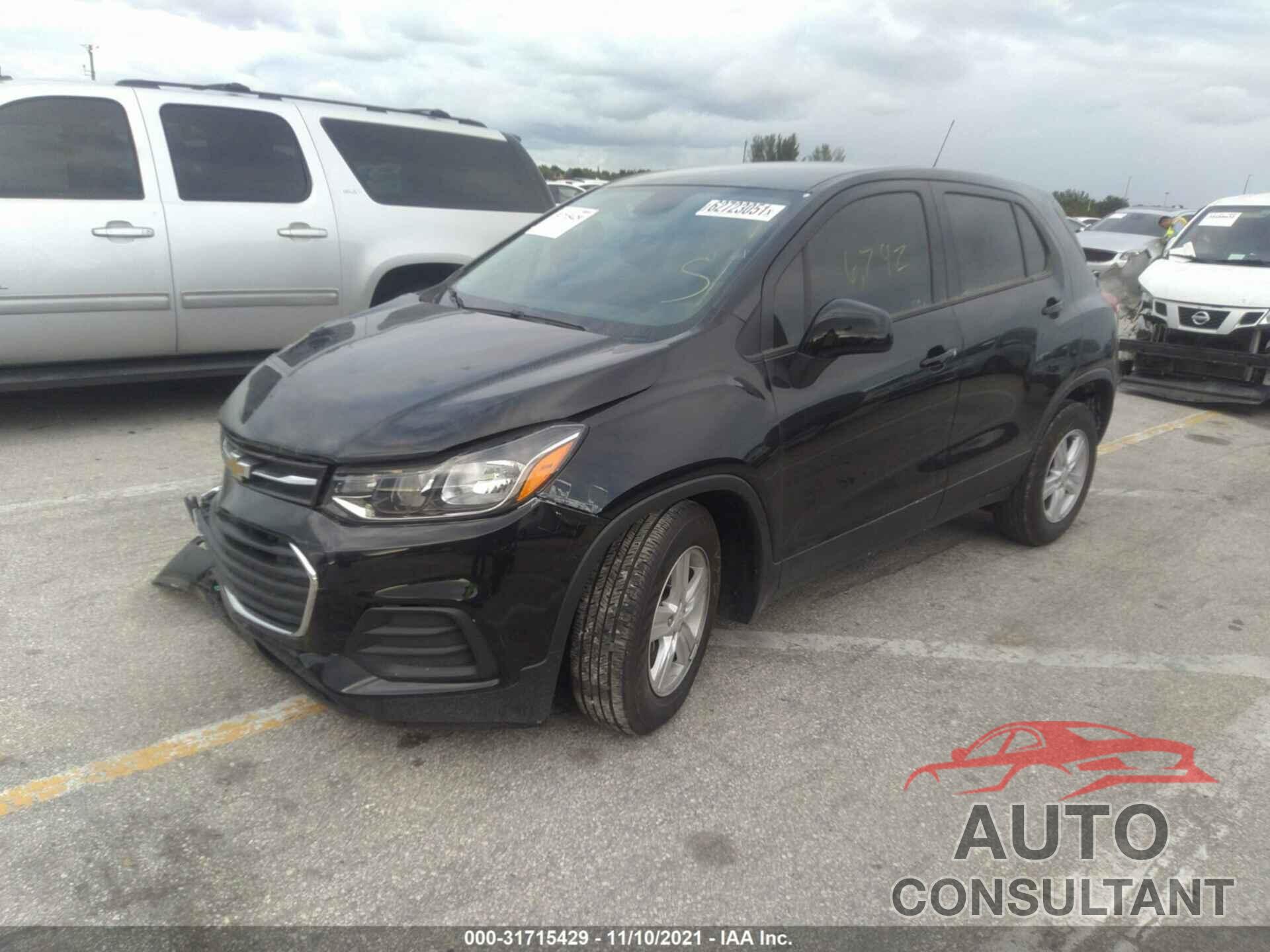 CHEVROLET TRAX 2020 - KL7CJKSB1LB087627
