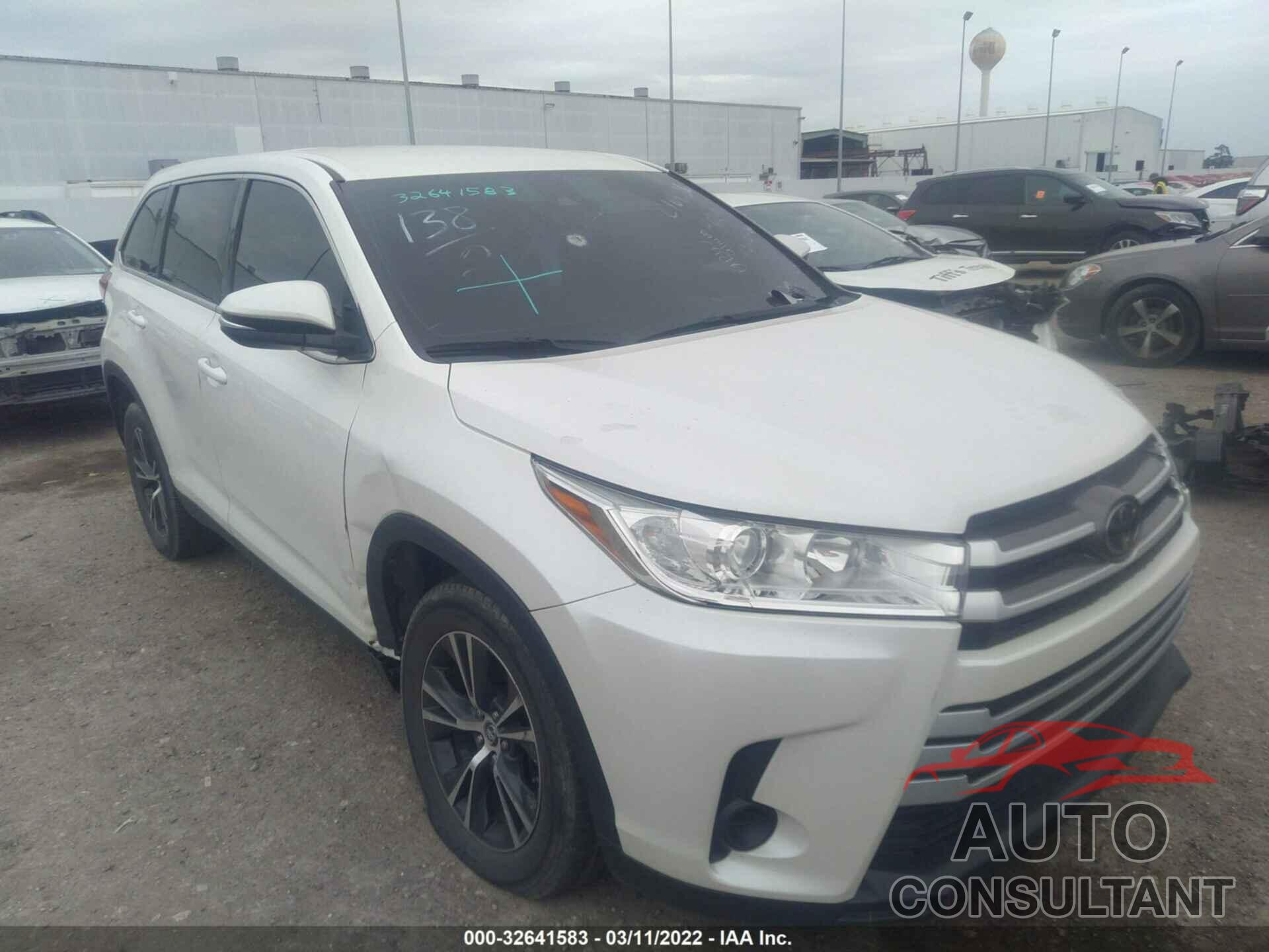 TOYOTA HIGHLANDER 2019 - 5TDZZRFH6KS297824