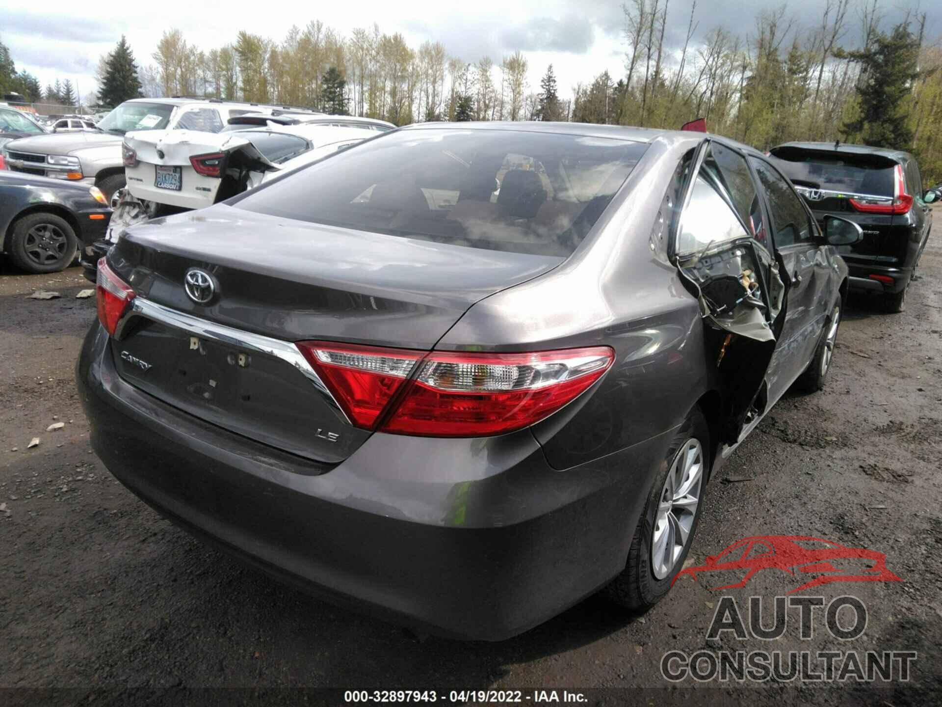 TOYOTA CAMRY 2016 - 4T4BF1FK9GR575806