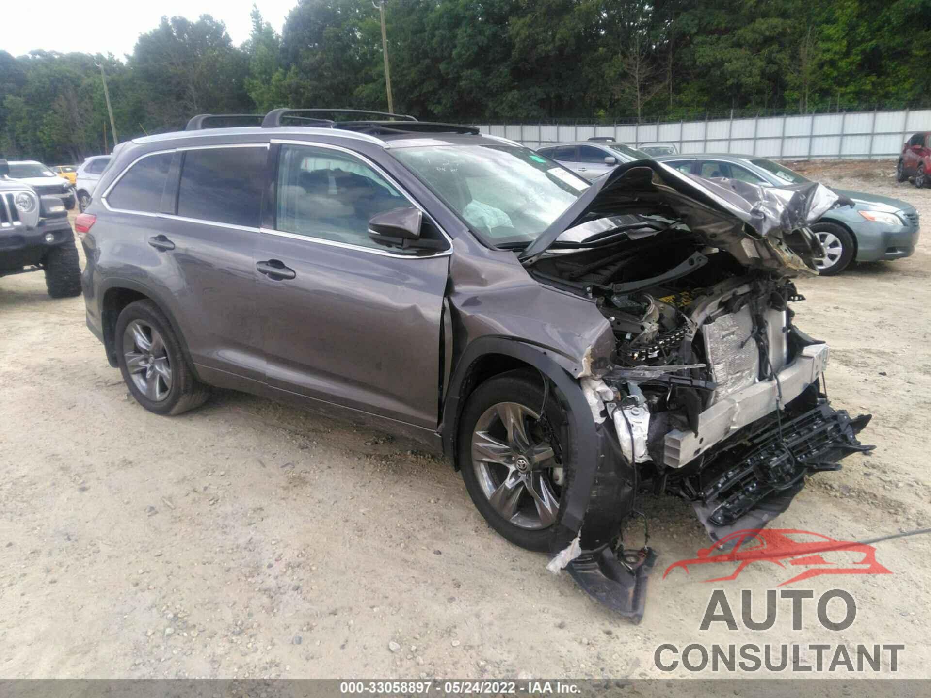 TOYOTA HIGHLANDER 2018 - 5TDDZRFH5JS841268