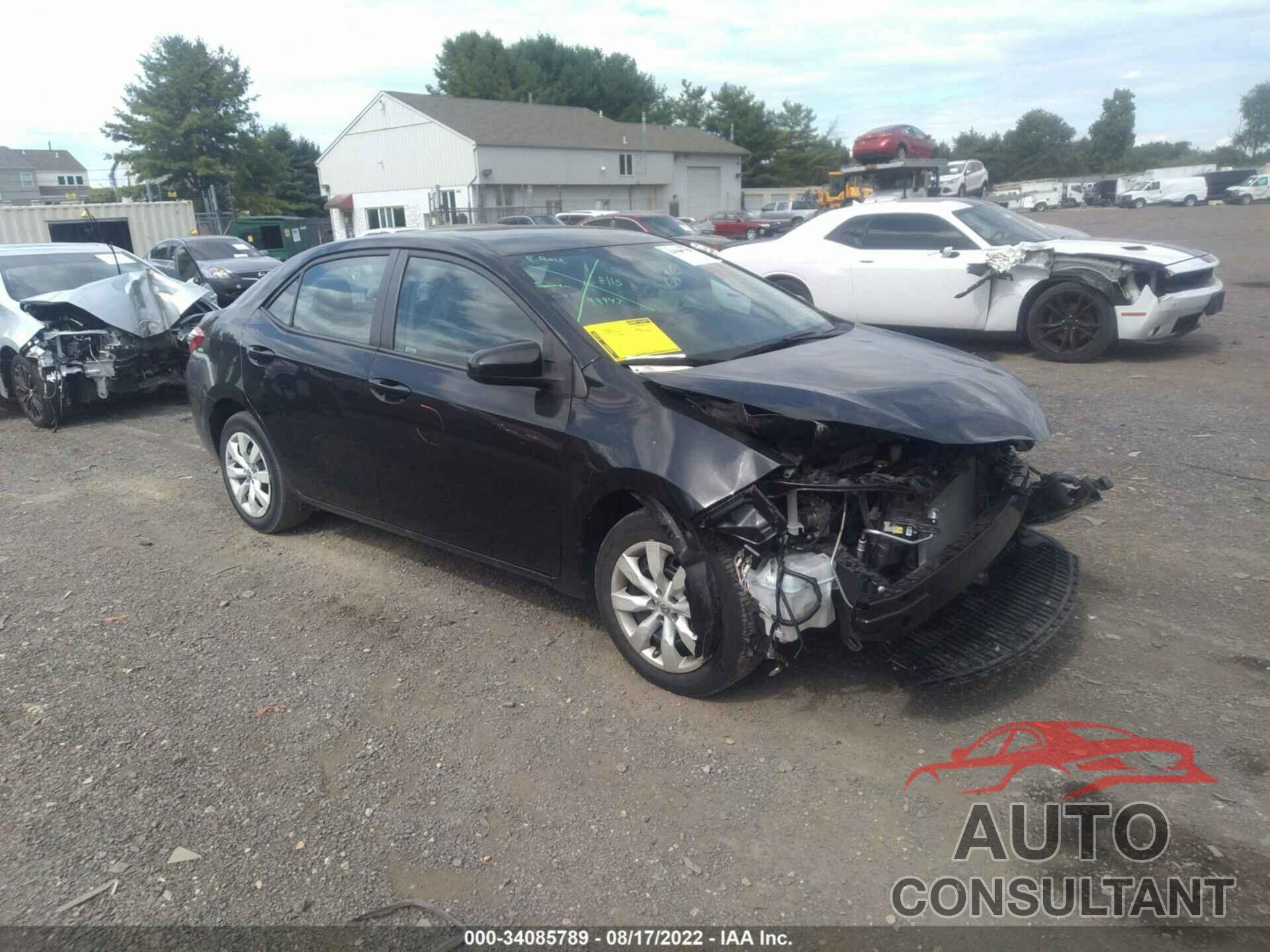 TOYOTA COROLLA 2016 - 2T1BURHE1GC512447