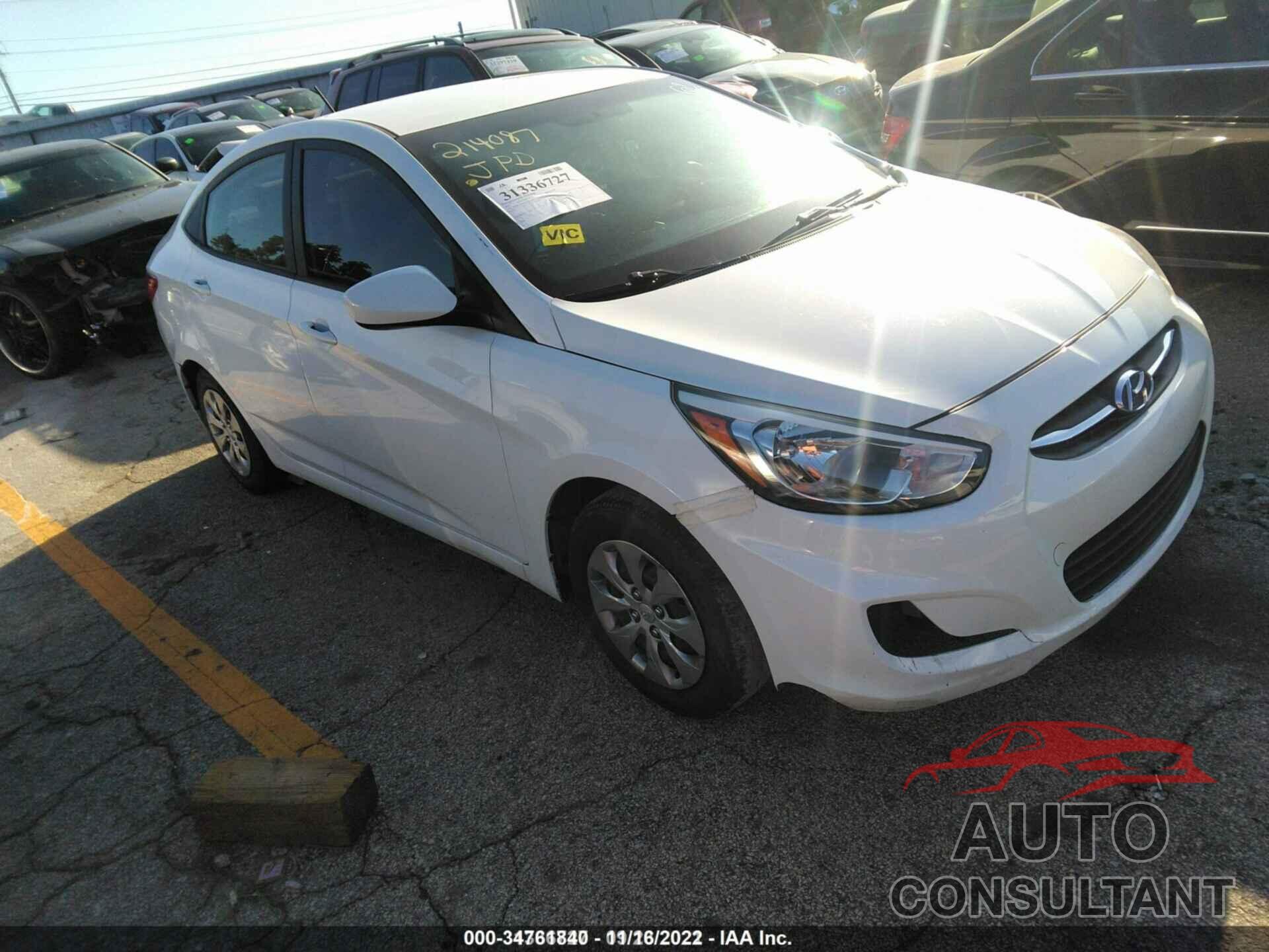 HYUNDAI ACCENT 2017 - KMHCT4AEXHU223152