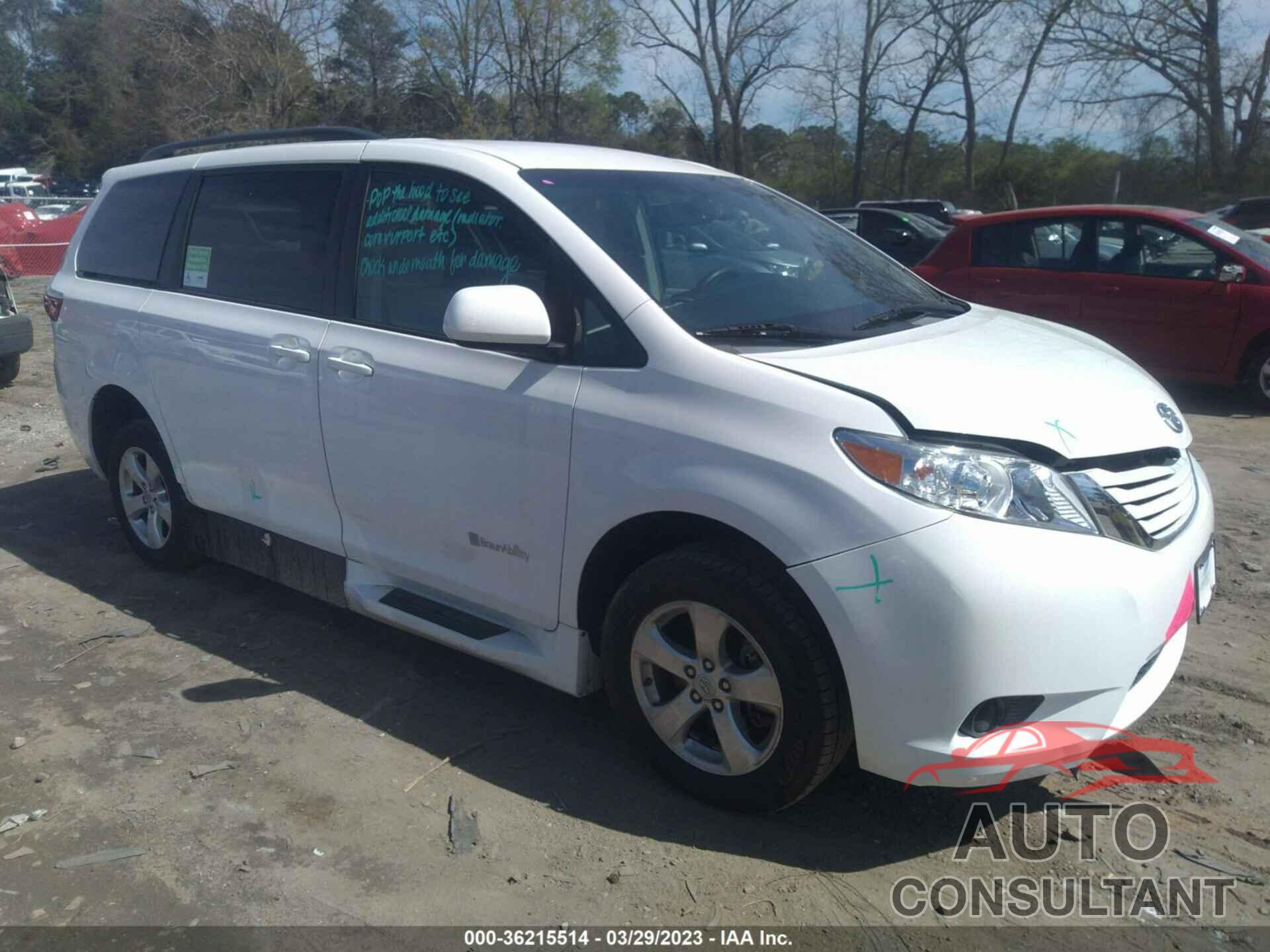 TOYOTA SIENNA 2015 - 5TDKK3DC6FS643354