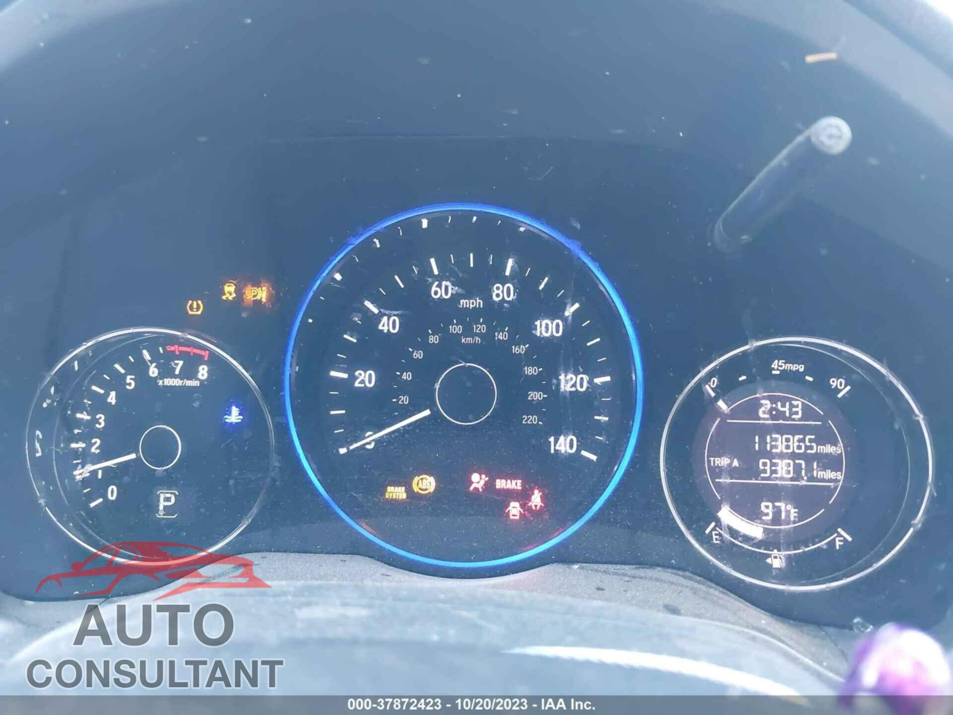 HONDA HR-V 2017 - 3CZRU5H76HM711781
