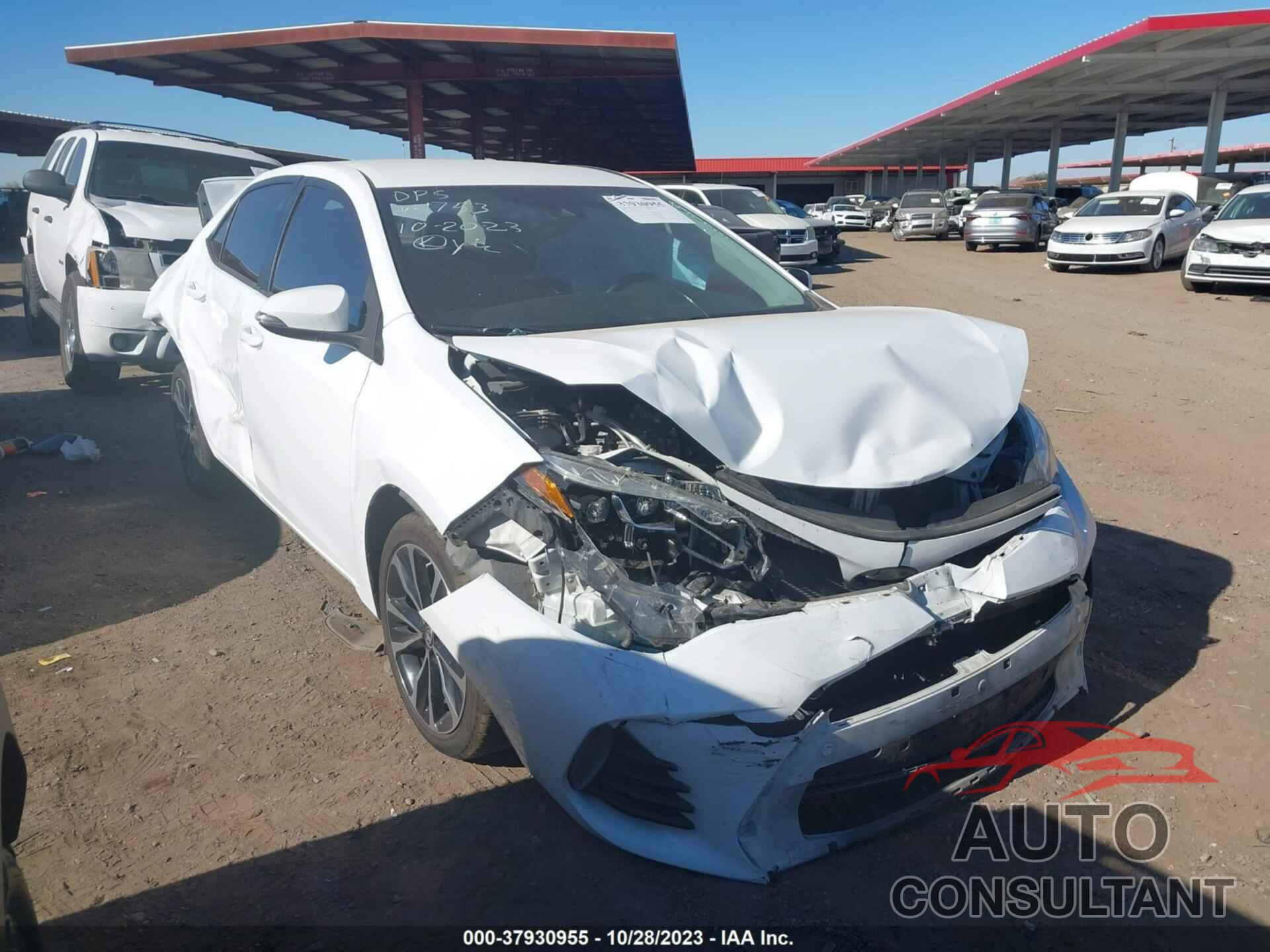 TOYOTA COROLLA 2019 - 2T1BURHE4KC231753
