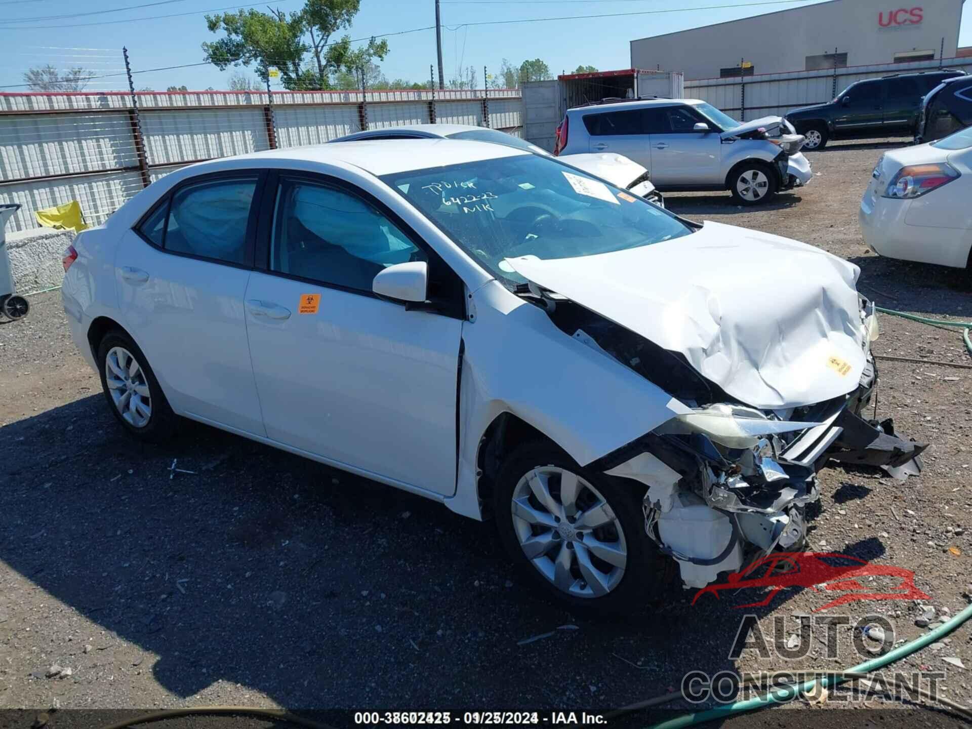 TOYOTA COROLLA 2016 - 2T1BURHEXGC688574