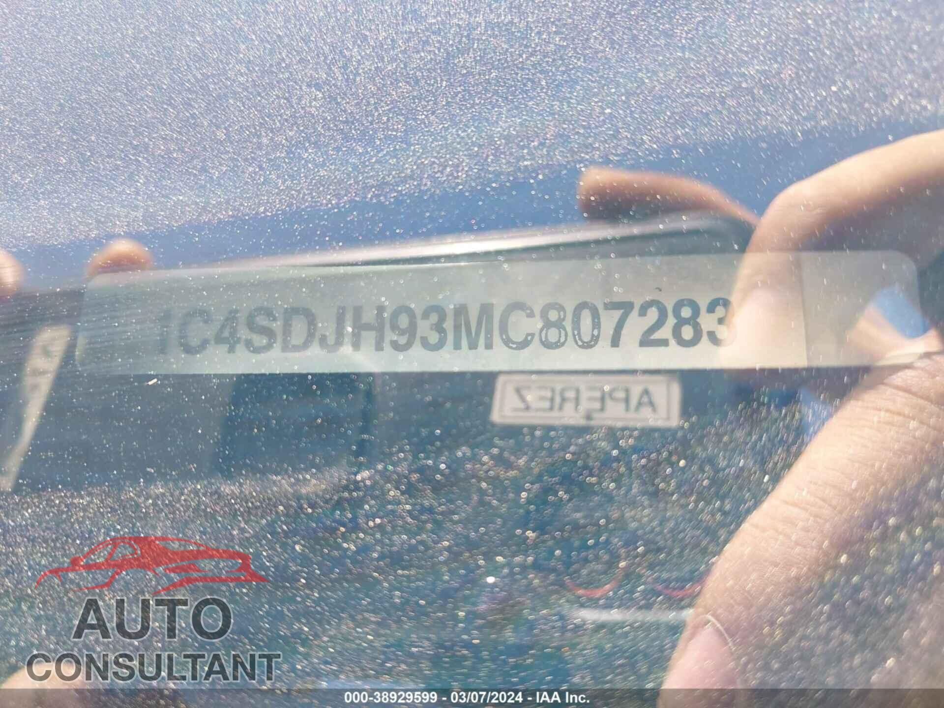 DODGE DURANGO 2021 - 1C4SDJH98MC643075