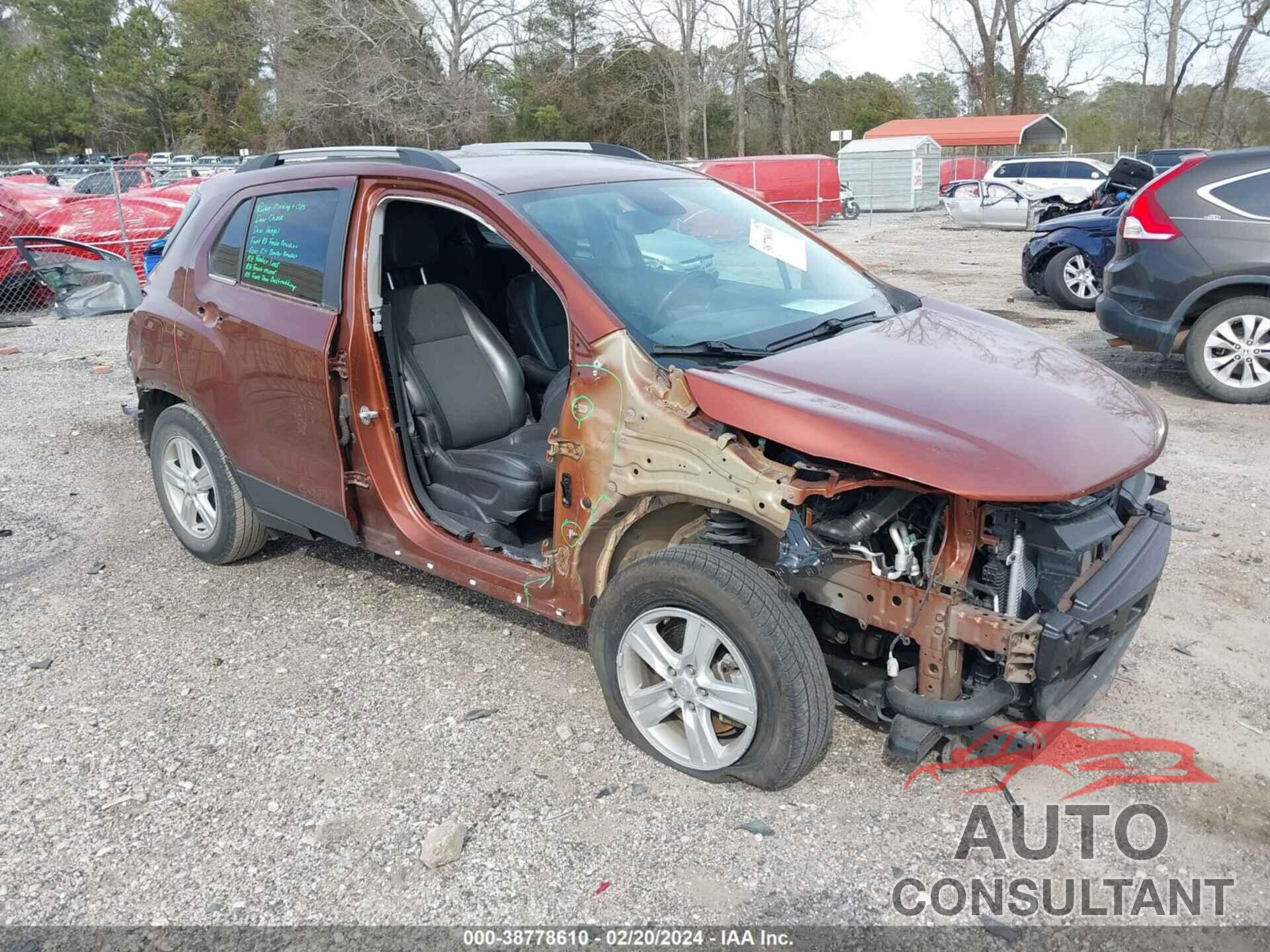 CHEVROLET TRAX 2019 - 3GNCJLSB3KL285154