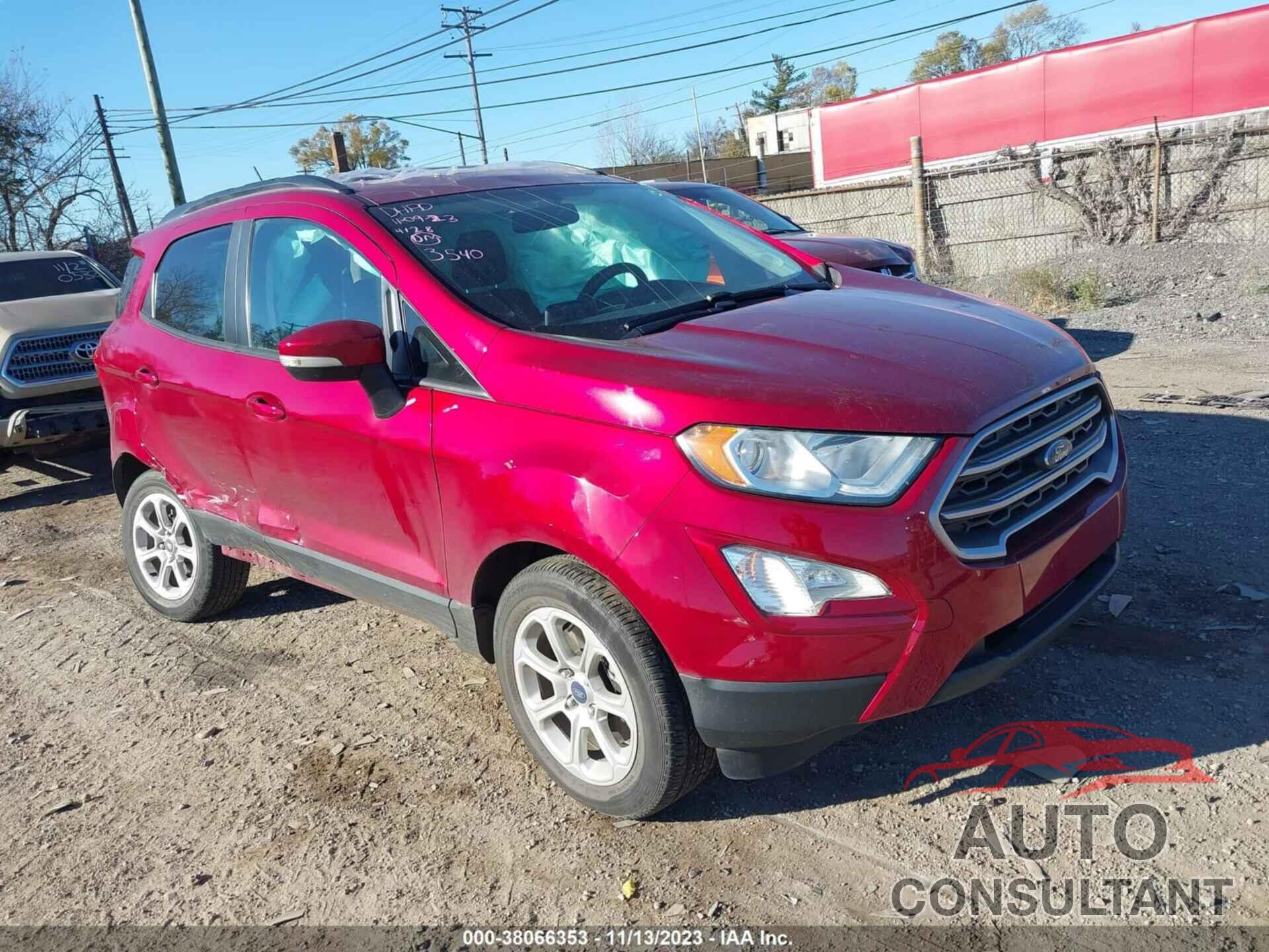 FORD ECOSPORT 2019 - MAJ3S2GE8KC294128