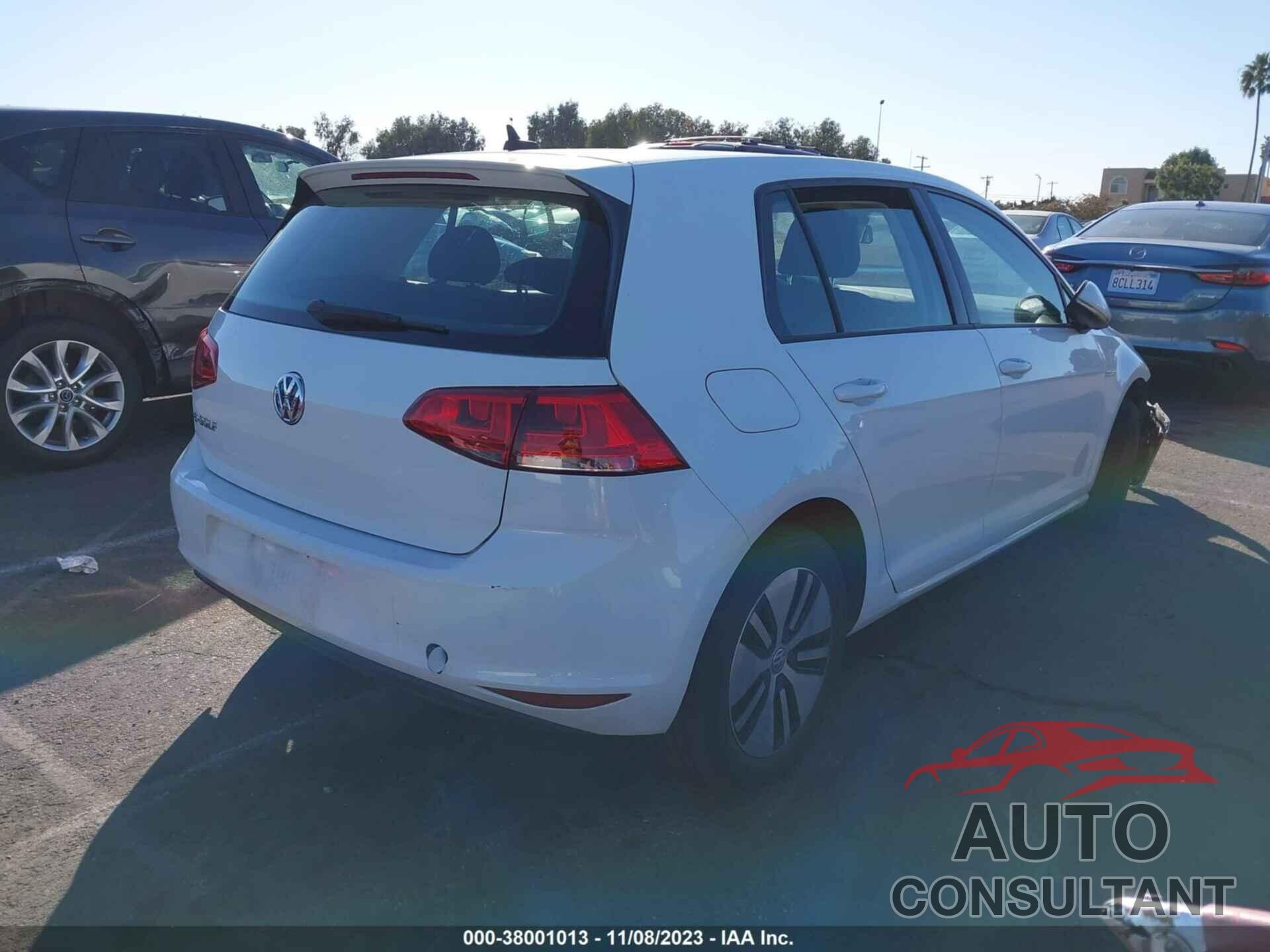 VOLKSWAGEN E-GOLF 2016 - WVWKP7AU9GW914706