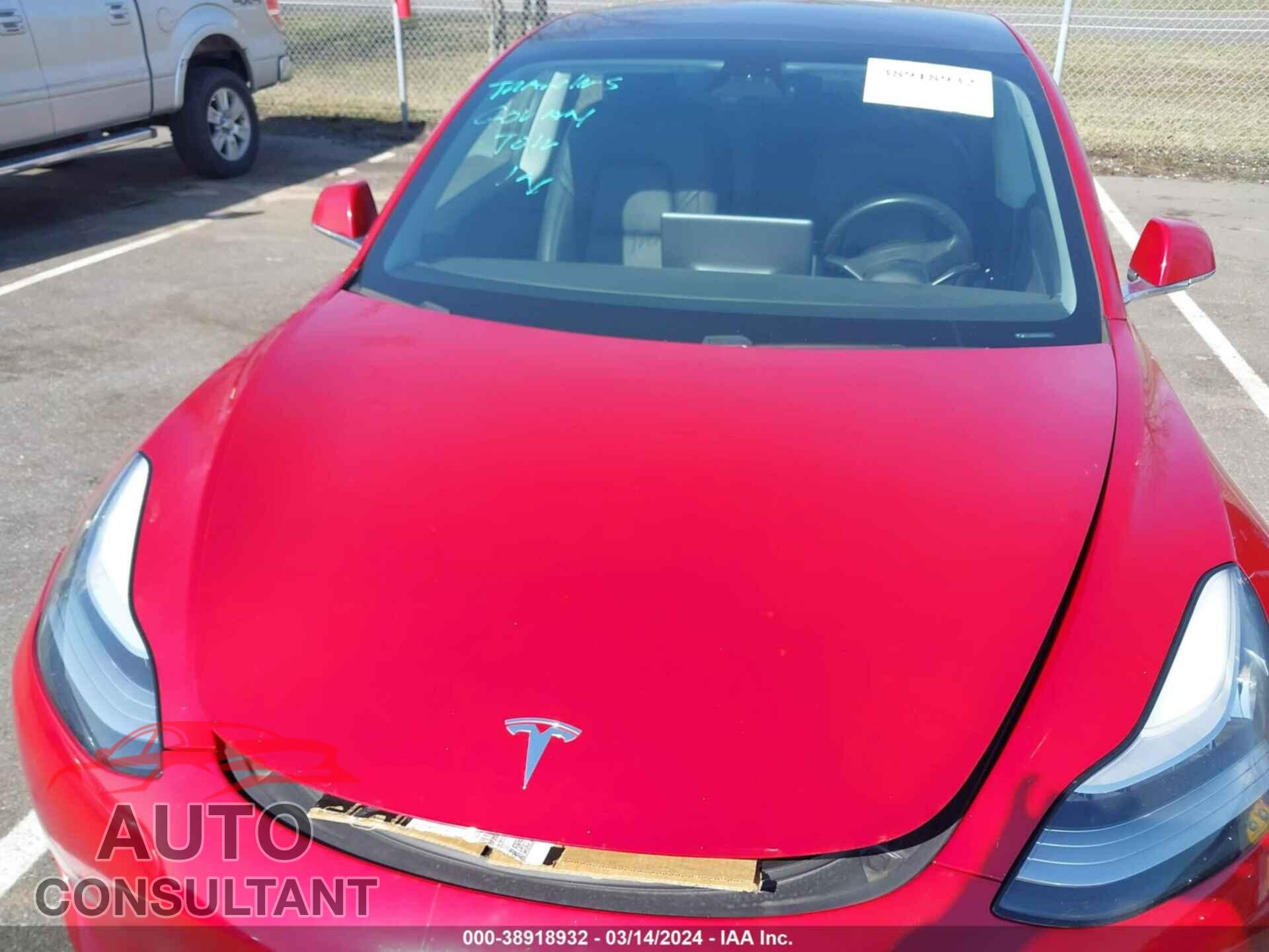 TESLA MODEL 3 2018 - 5YJ3E1EB9JF087978
