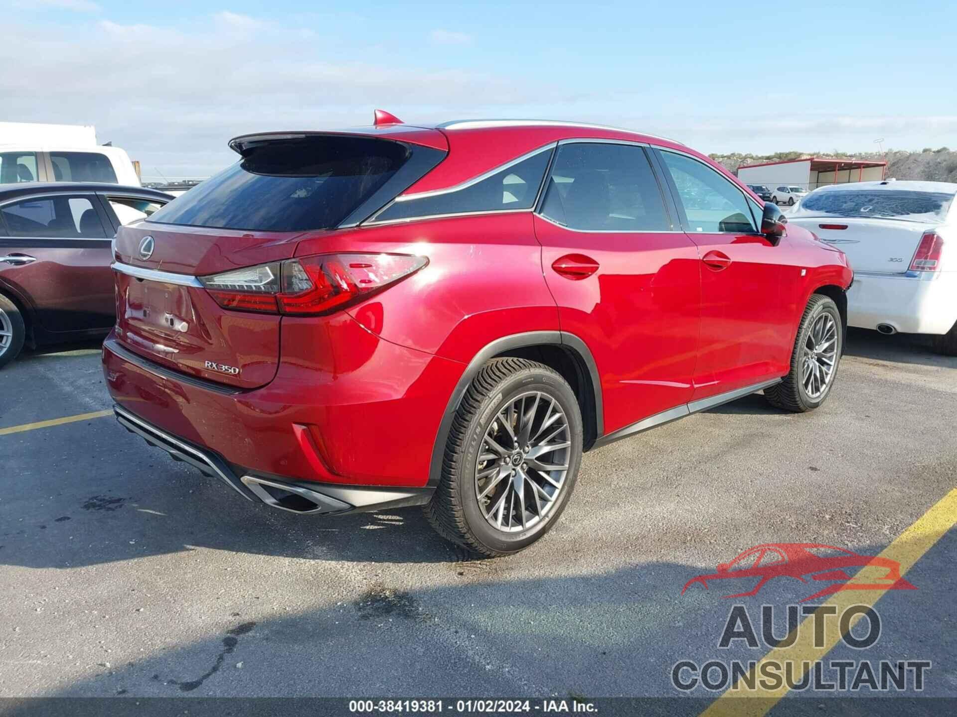 LEXUS RX 350 2018 - 2T2BZMCAXJC165406