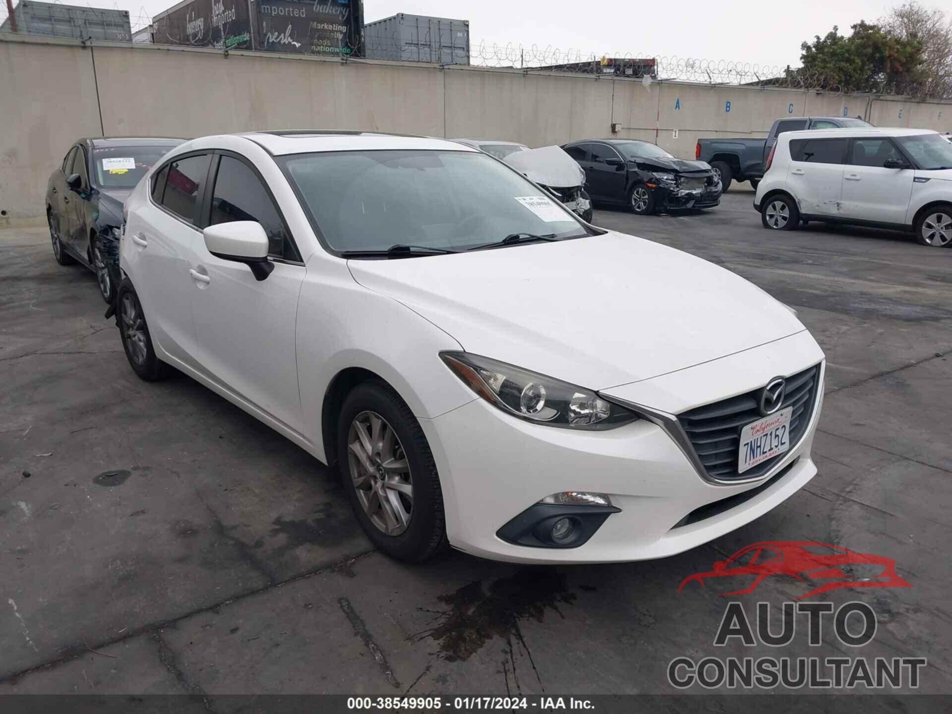 MAZDA MAZDA3 2016 - JM1BM1V70G1278507