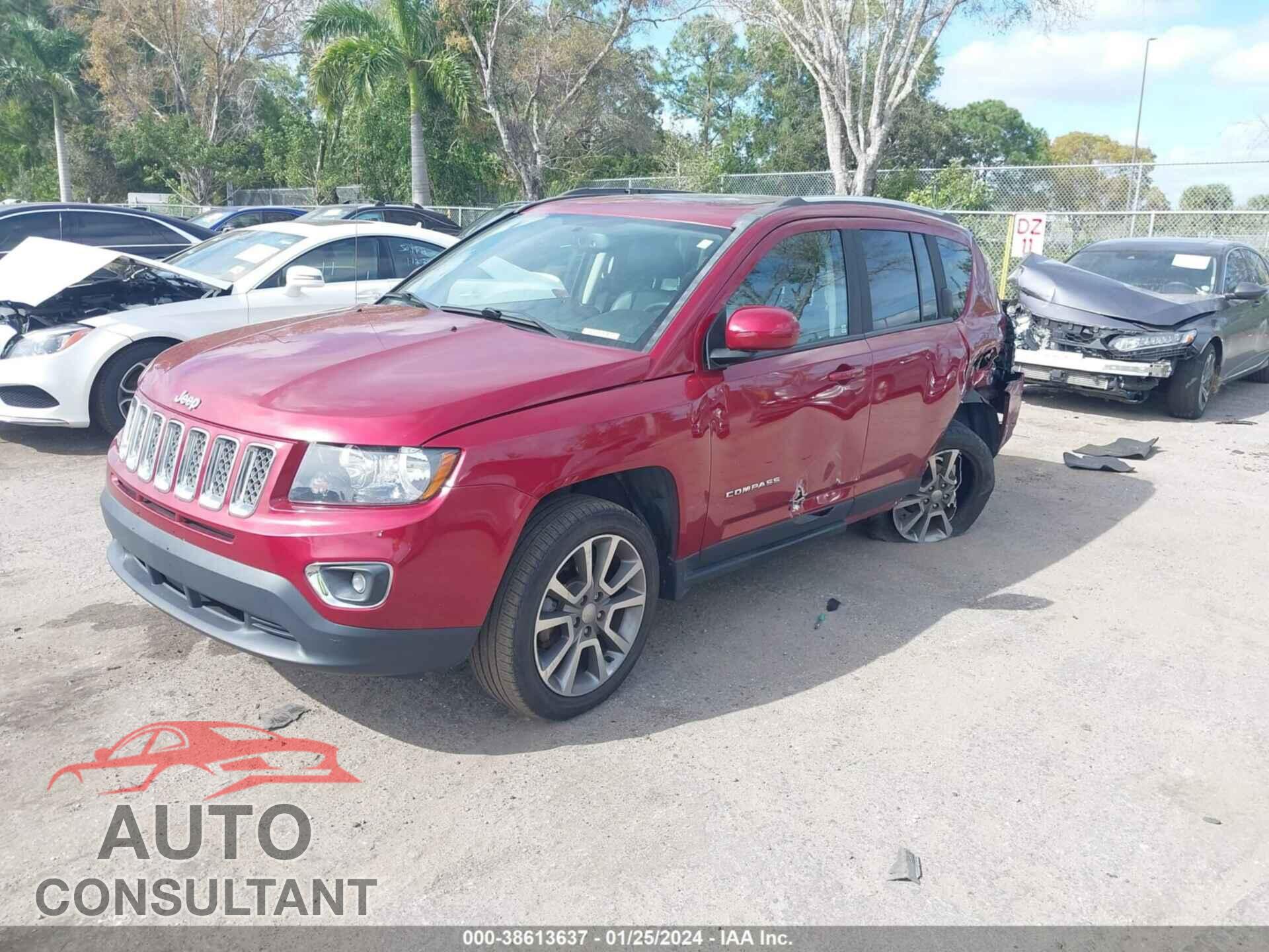 JEEP COMPASS 2017 - 1C4NJDEB2HD108421