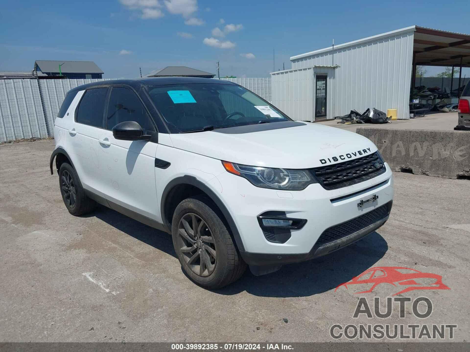 LAND ROVER DISCOVERY SPORT 2016 - SALCR2BG5GH545074